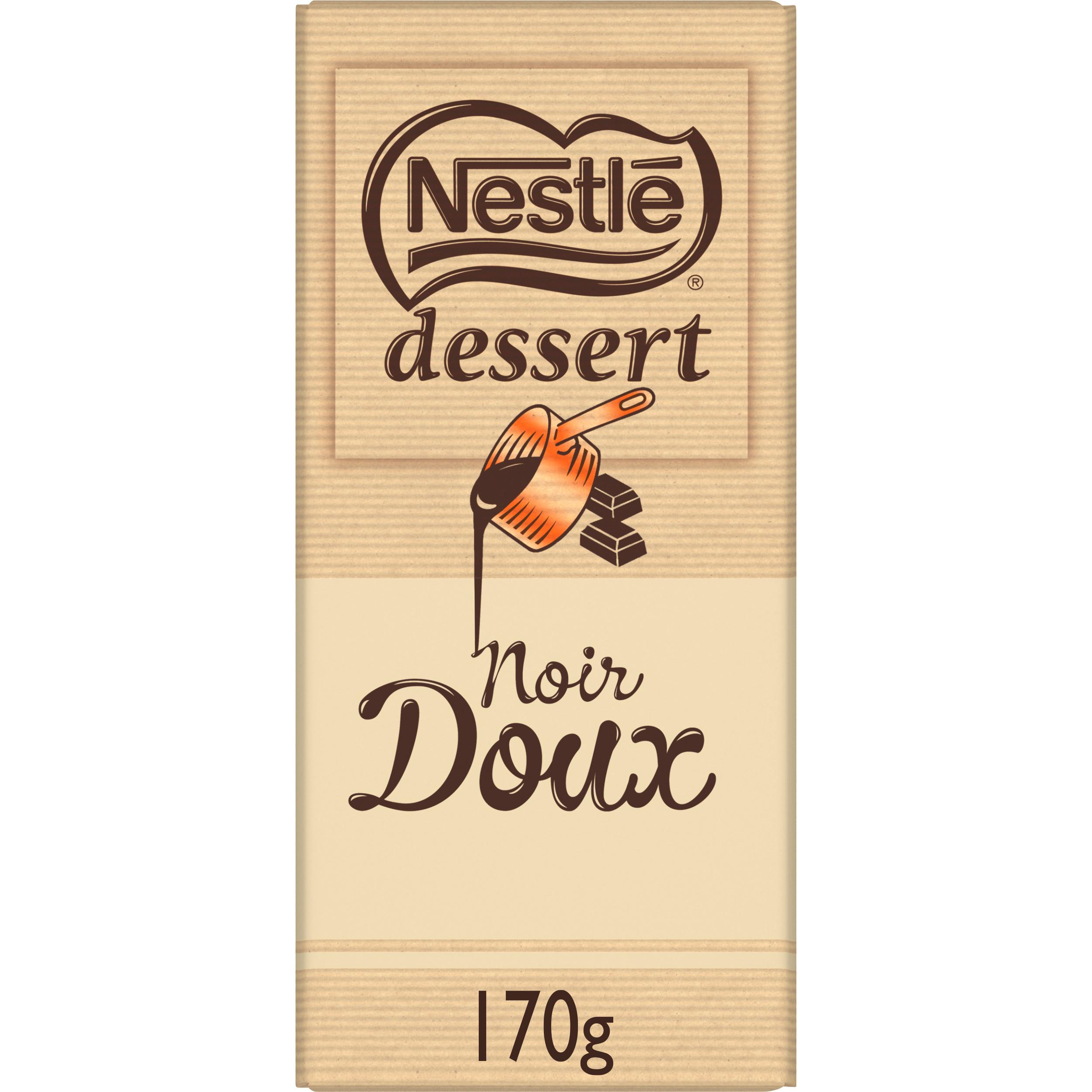 Voir la diapositive 3 : NESTLE DESSERT Tablette de chocolat noir doux 170g