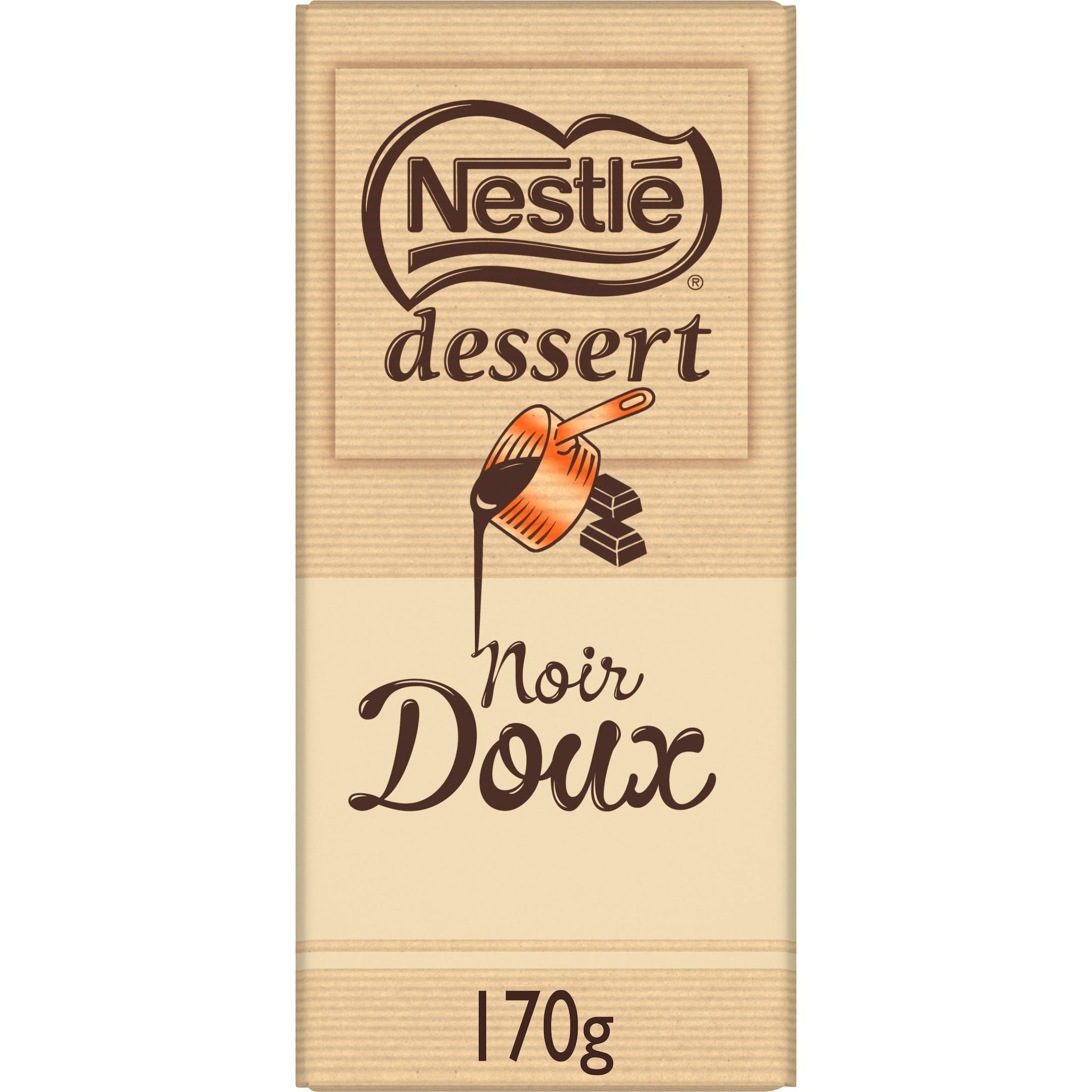 Voir la diapositive 3 : NESTLE DESSERT Tablette de chocolat noir doux 170g