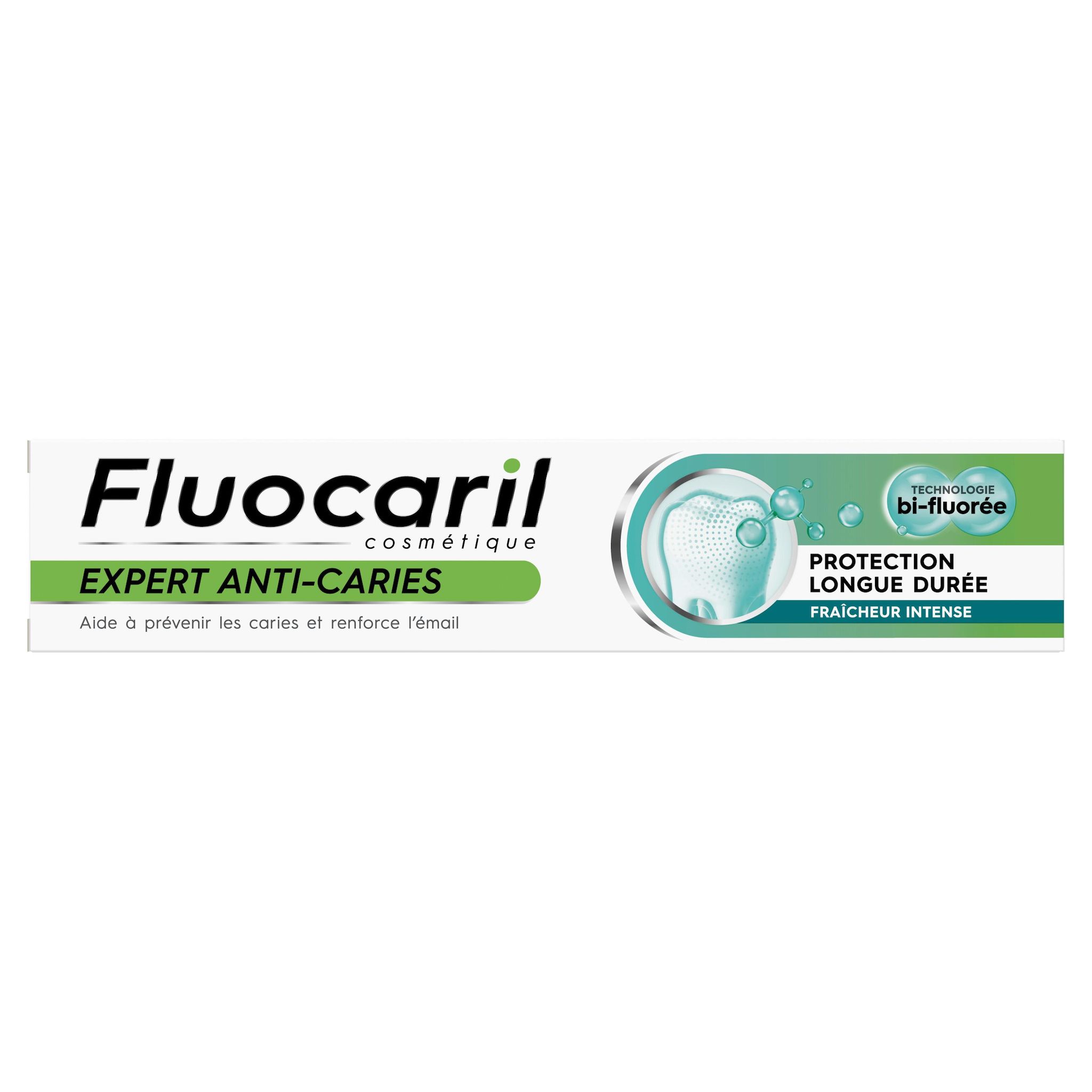 FLUOCARIL Expert Anti-Caries Dentifrice fraîcheur intense protection longue durée 75ml