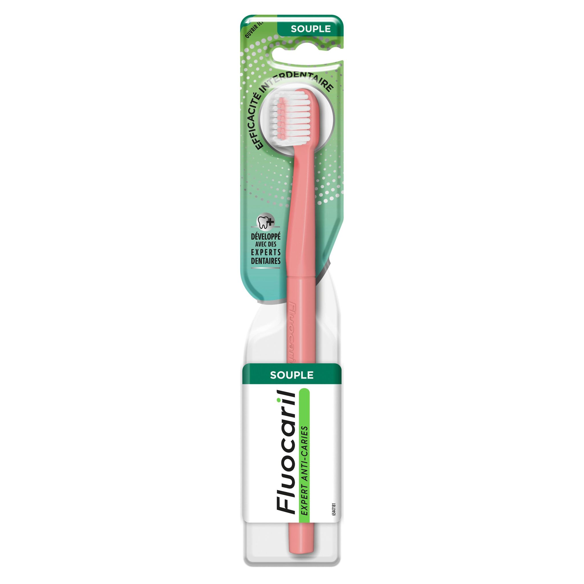 Voir la diapositive 2 : FLUOCARIL Expert Anti-Caries Brosse à dents souple 1 pièce