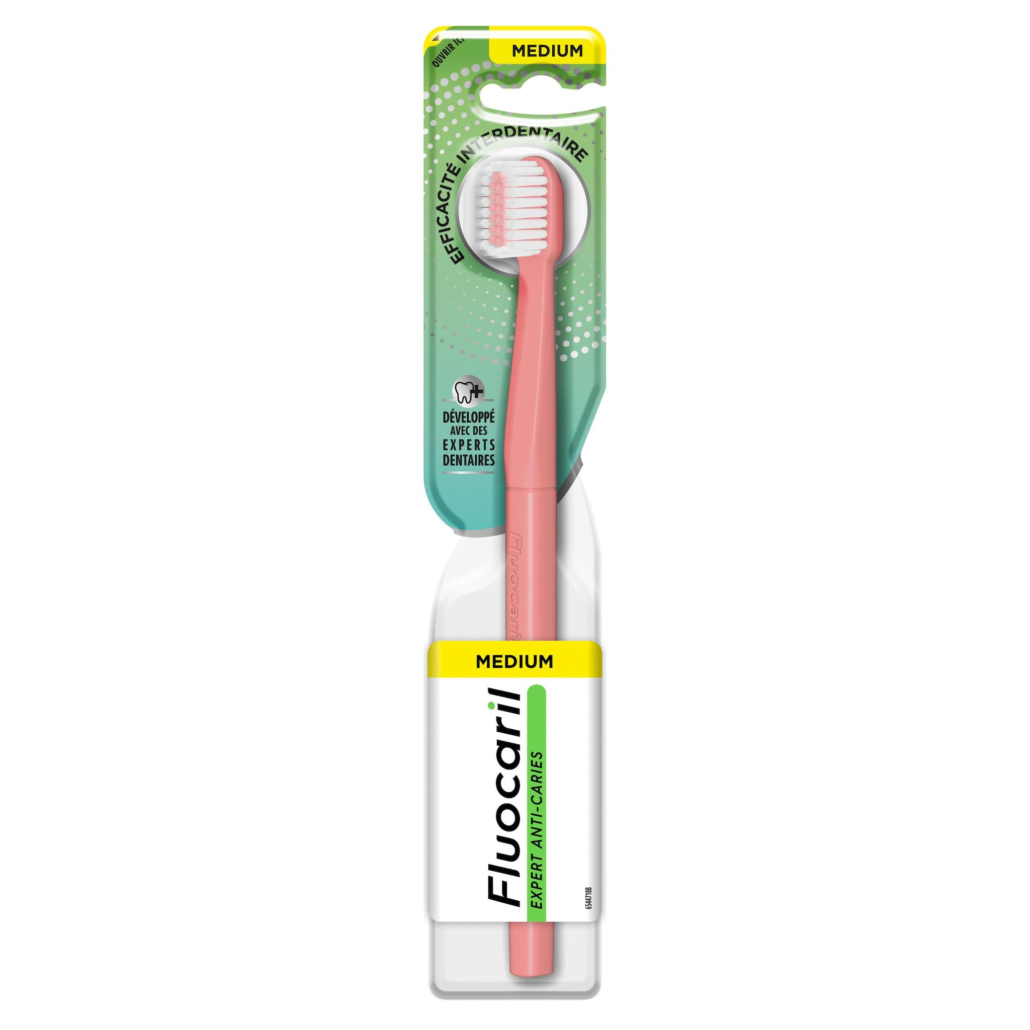 Voir la diapositive 2 : FLUOCARIL Expert Anti-Caries Brosse à dents médium 1 pièce