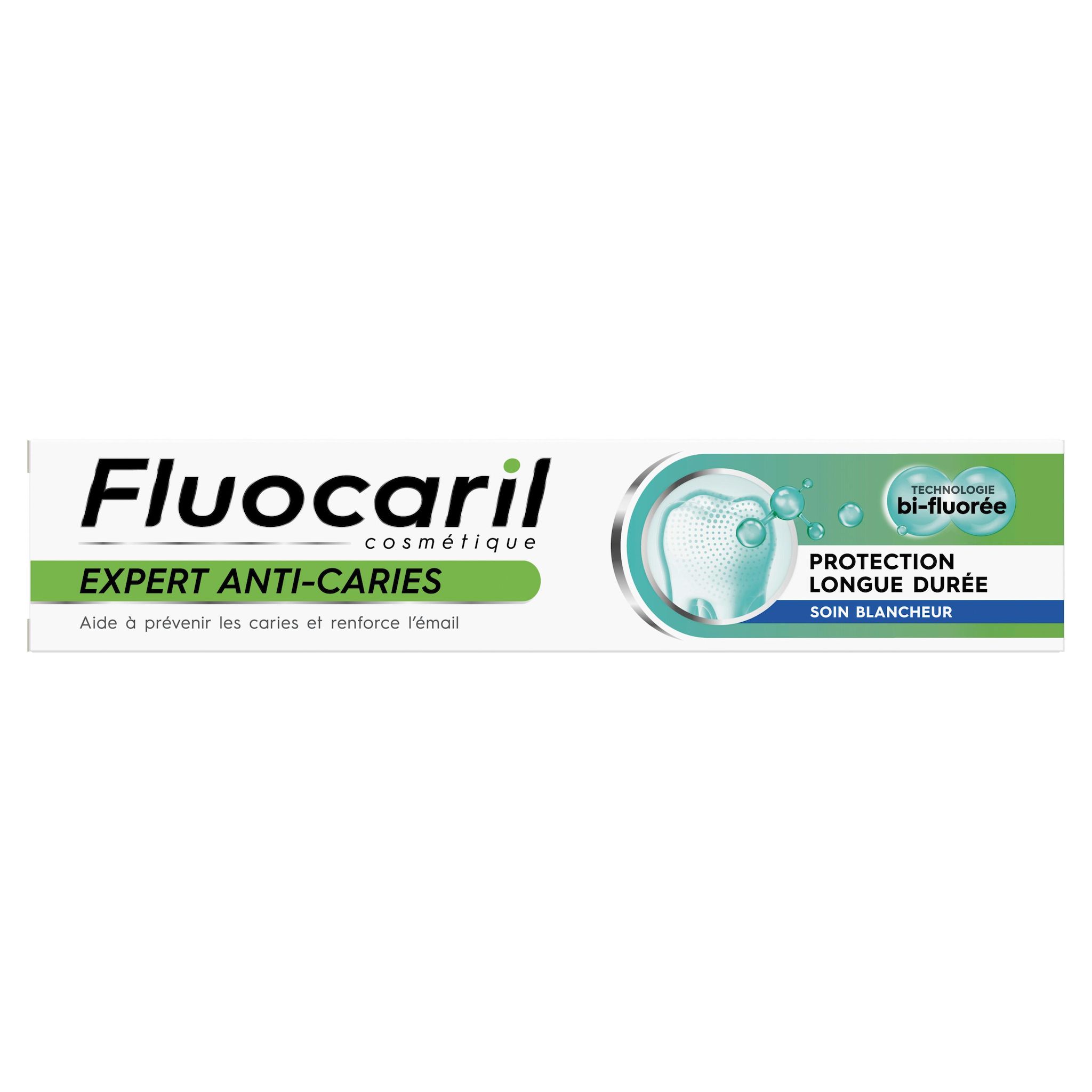 FLUOCARIL Expert Anti-Caries Dentifrice soin blancheur protection longue durée 75ml