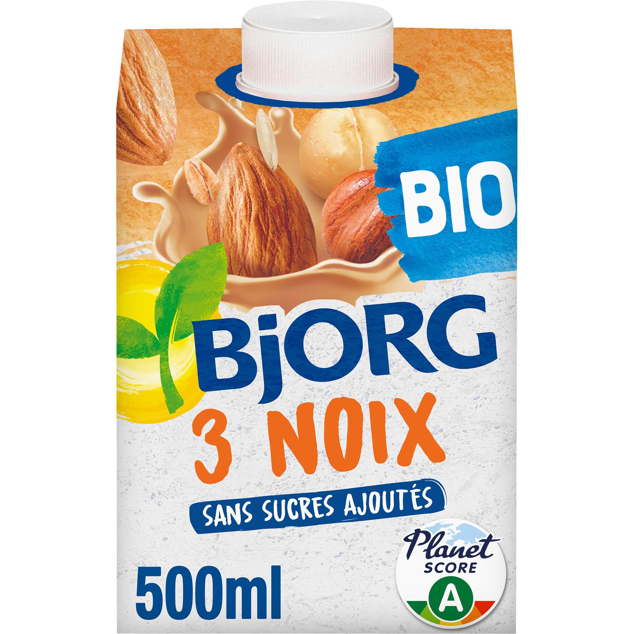 BJORG Boisson végétale 3 noix sans sucres ajoutés bio 50cl