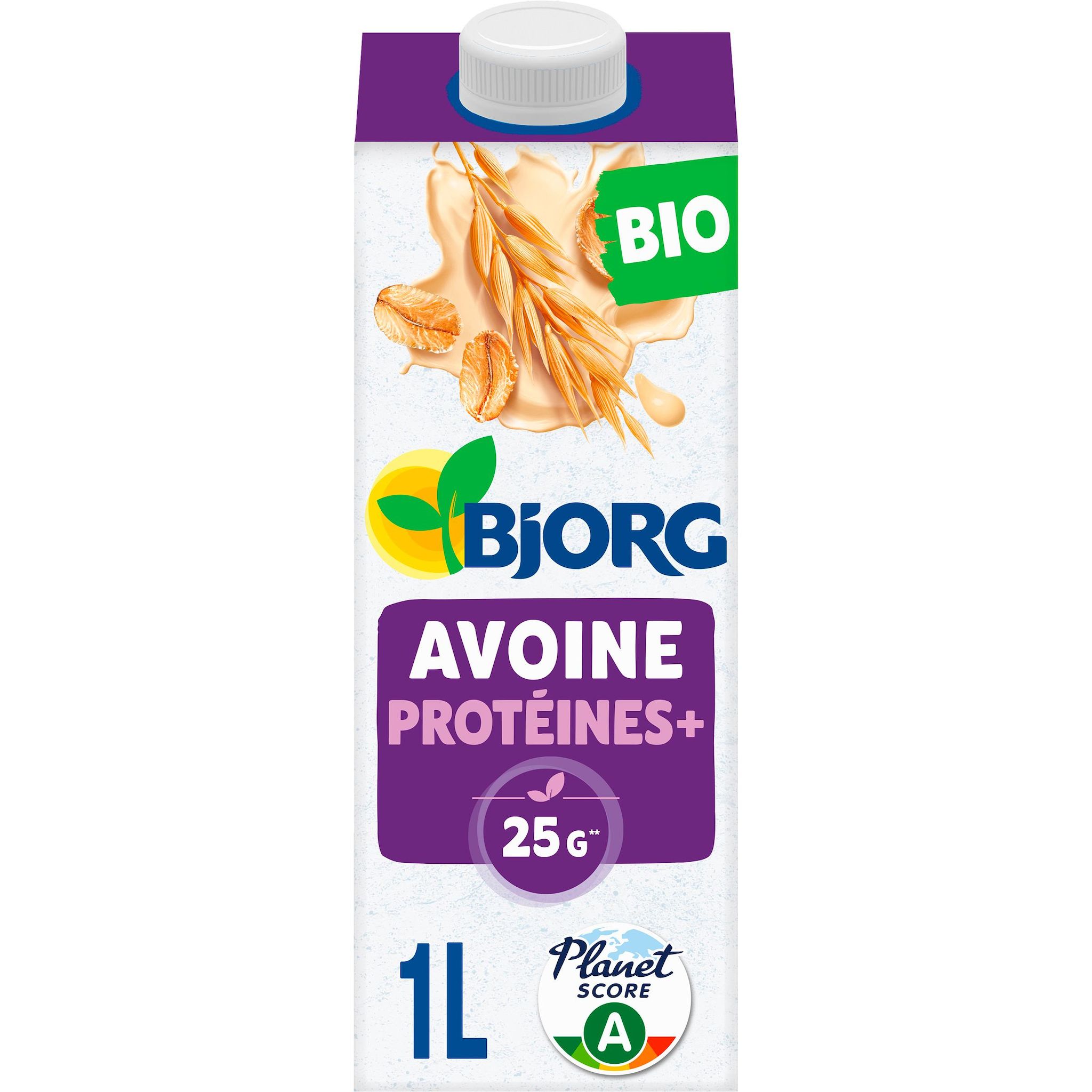 BJORG Boisson végétale à l'avoine protéines + bio 1l