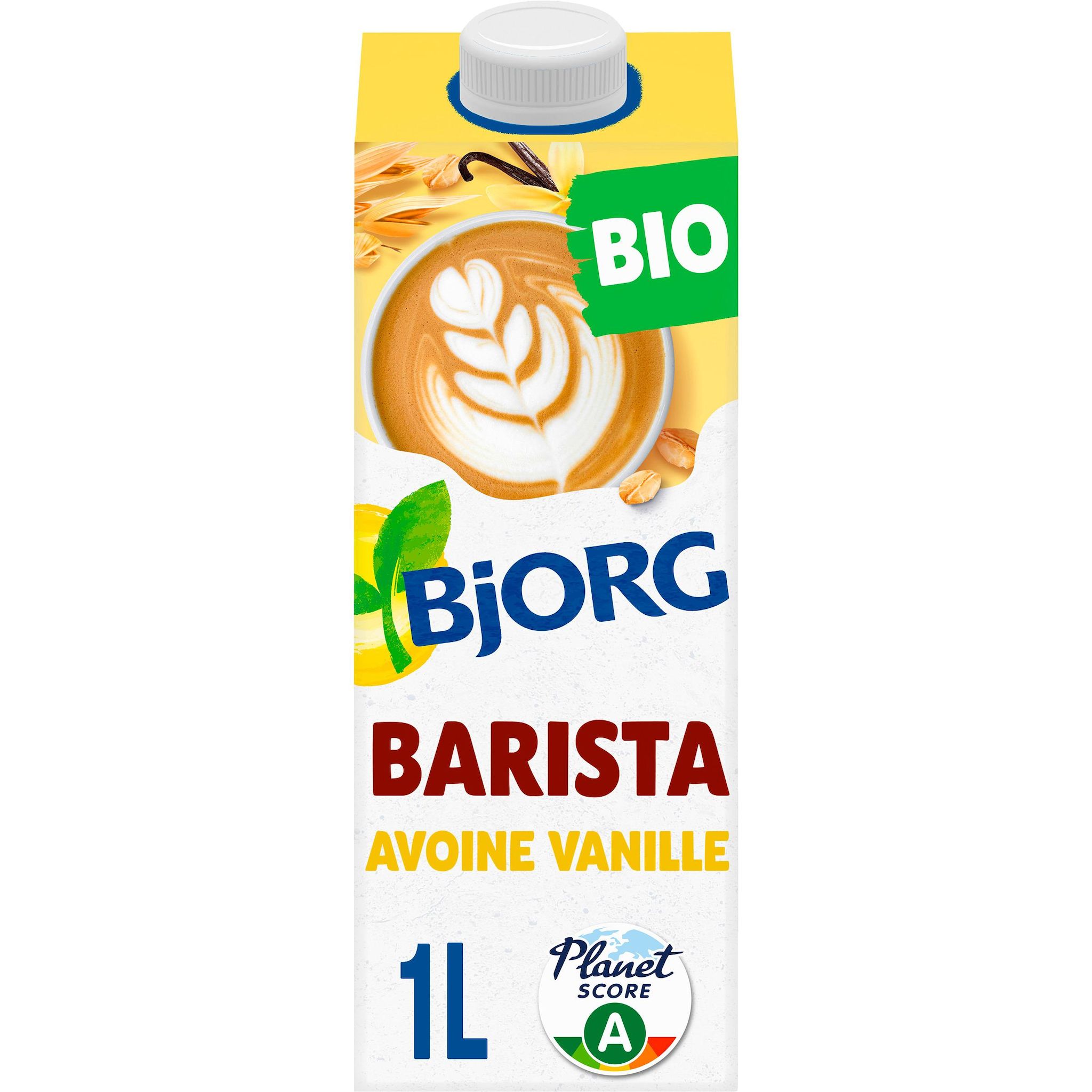 BJORG Boisson végétale barista à l'avoine saveur vanille 1l