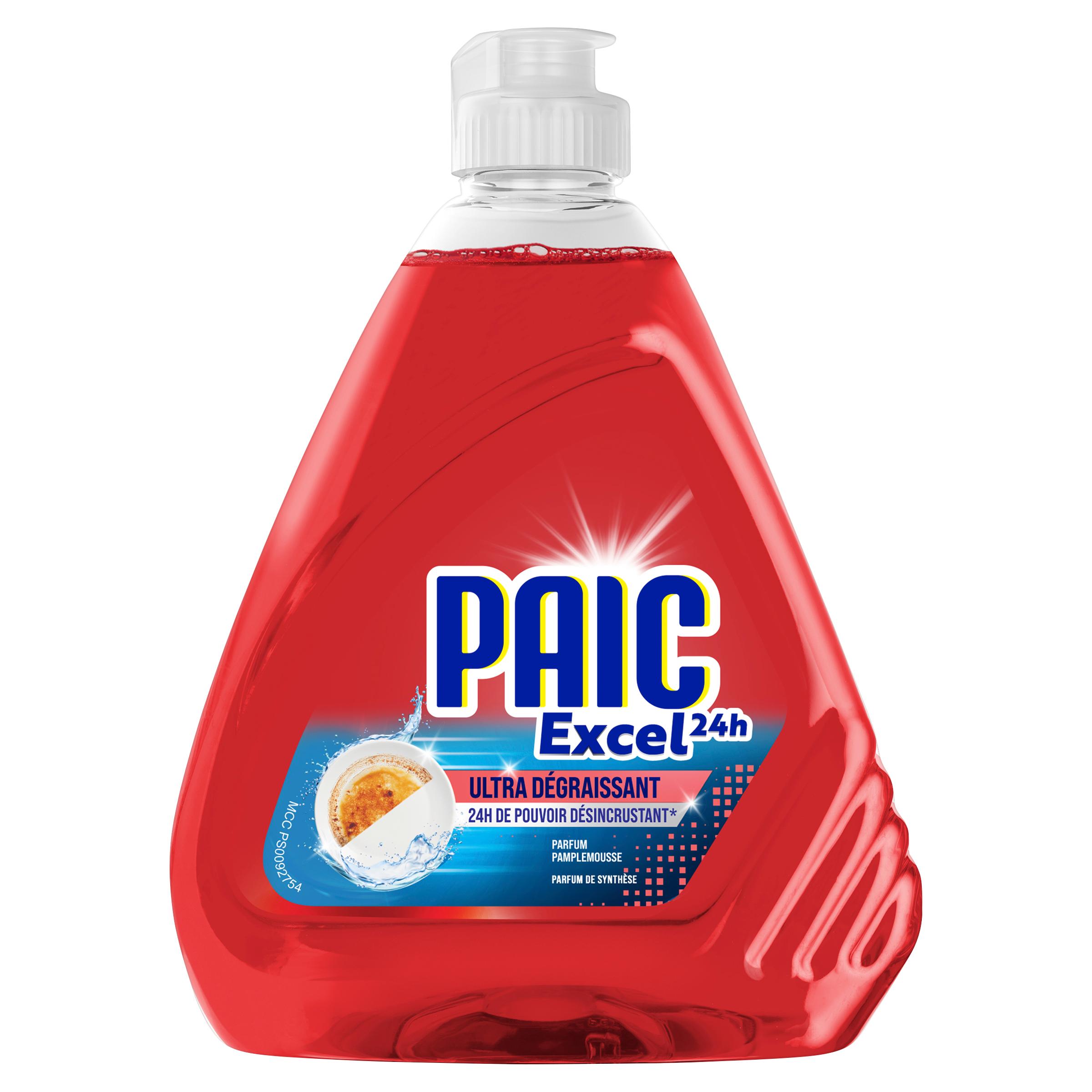 PAIC EXCEL liquide vaisselle défi 24h rouge 0,5l
