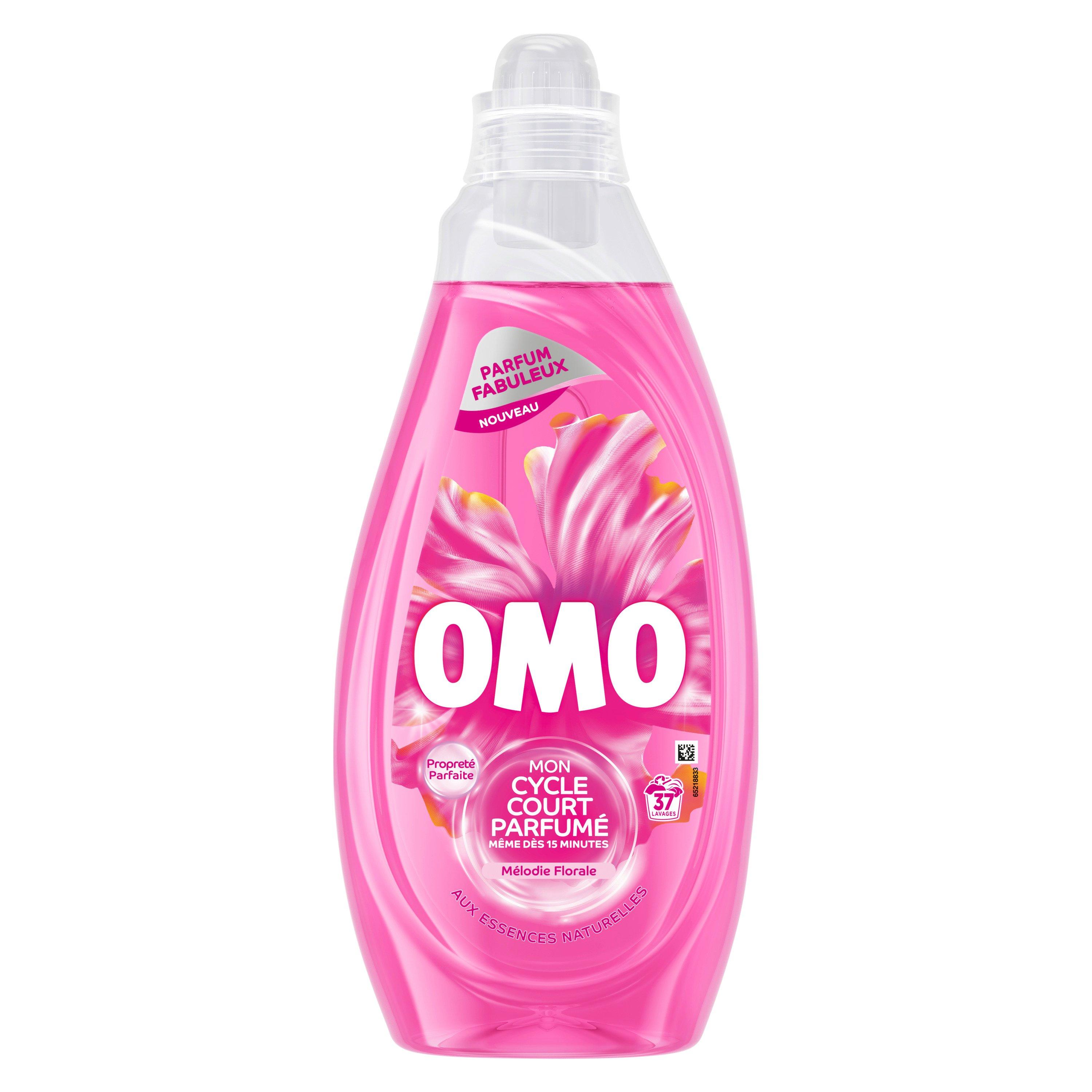Voir la diapositive 2 : OMO Lessive liquide muguet rose 37 lavages 1.48l