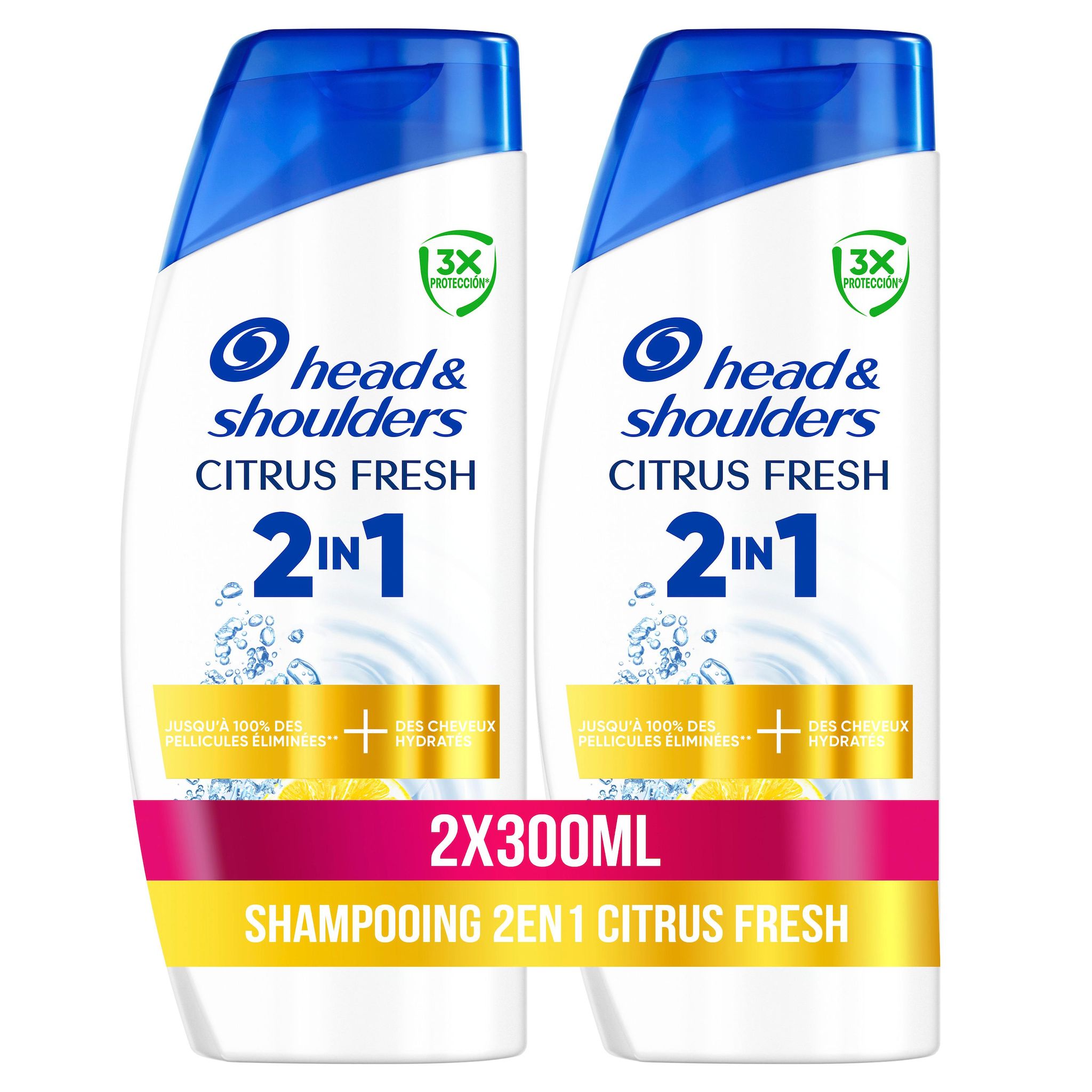 HEAD & SHOULDERS Shampooing citrus fresh 2en1 2x300ml