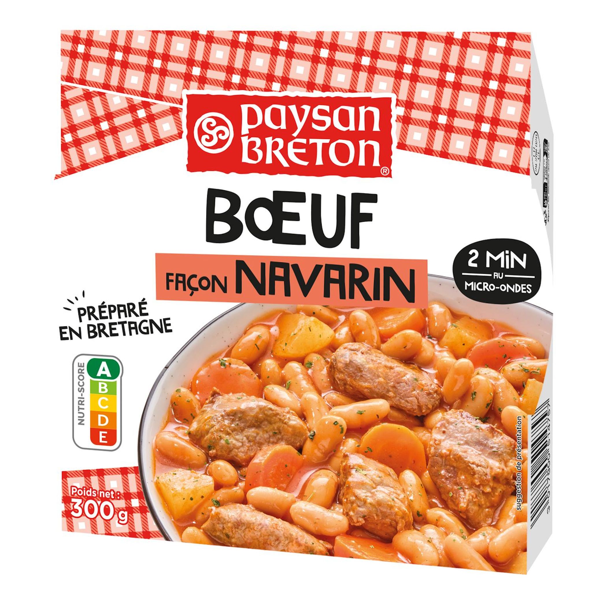 PAYSAN BRETON Boeuf façon navarin 2min micro-ondes 300g