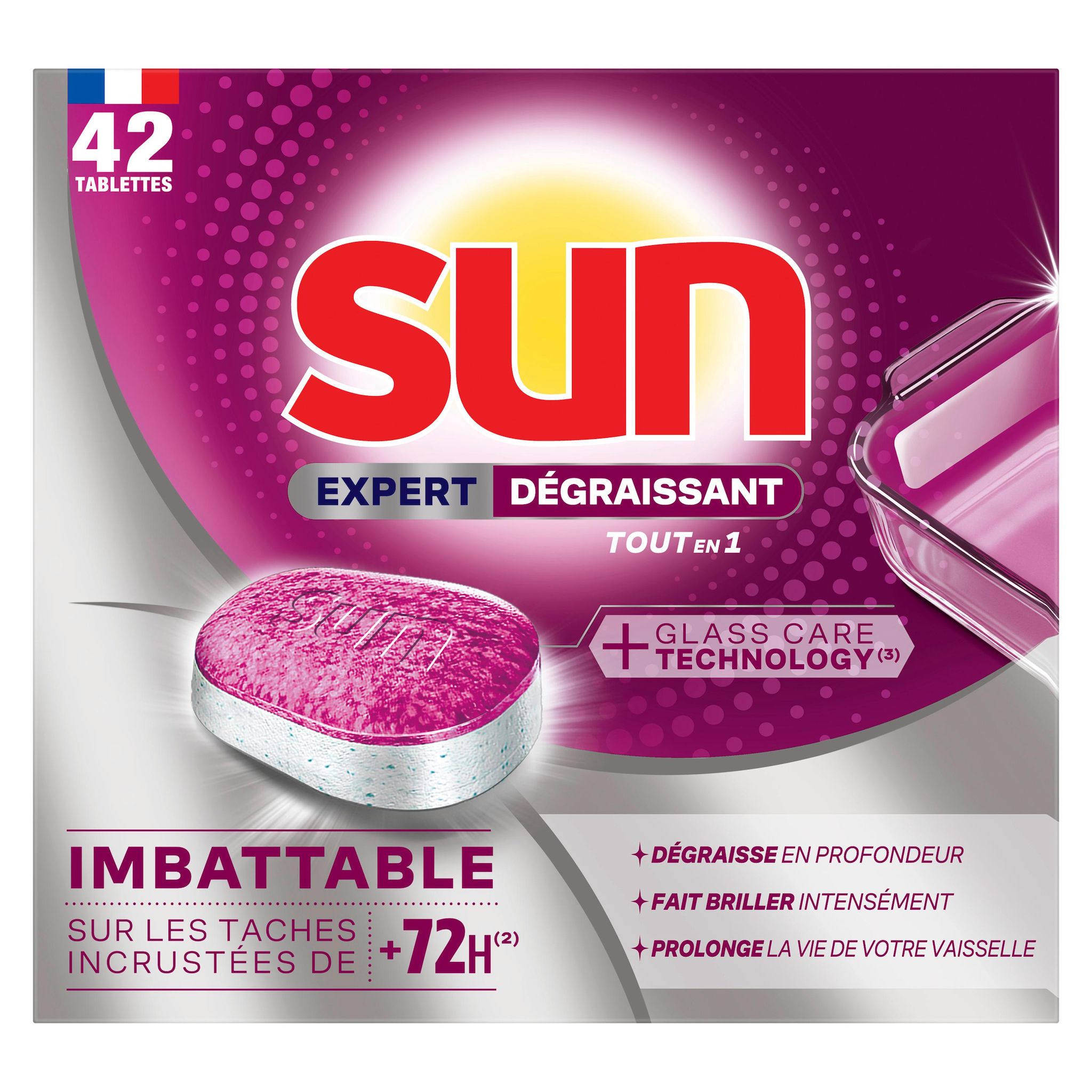 SUN Tablettes lave-vaisselle tout en 1 42 tablettes