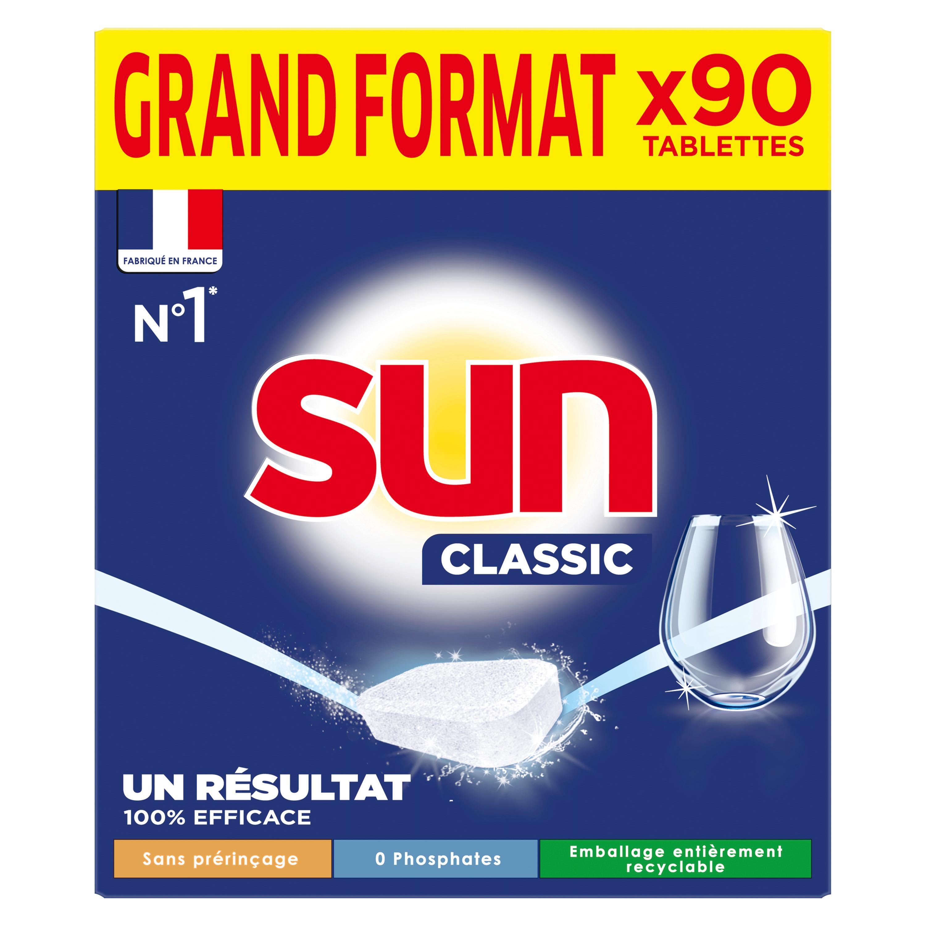 SUN Tablettes lave-vaisselle 90 lavages 855g