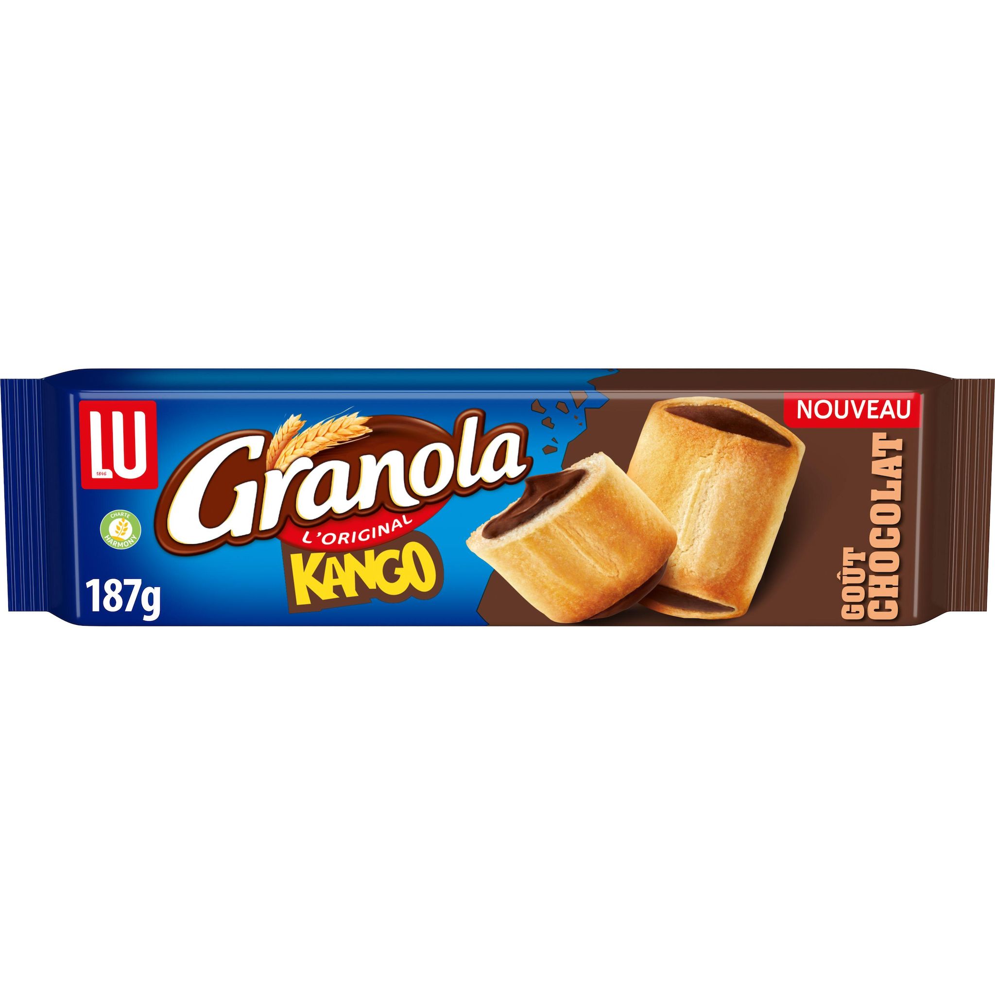 GRANOLA Kango biscuits fourrés au chocolat fondant 187g