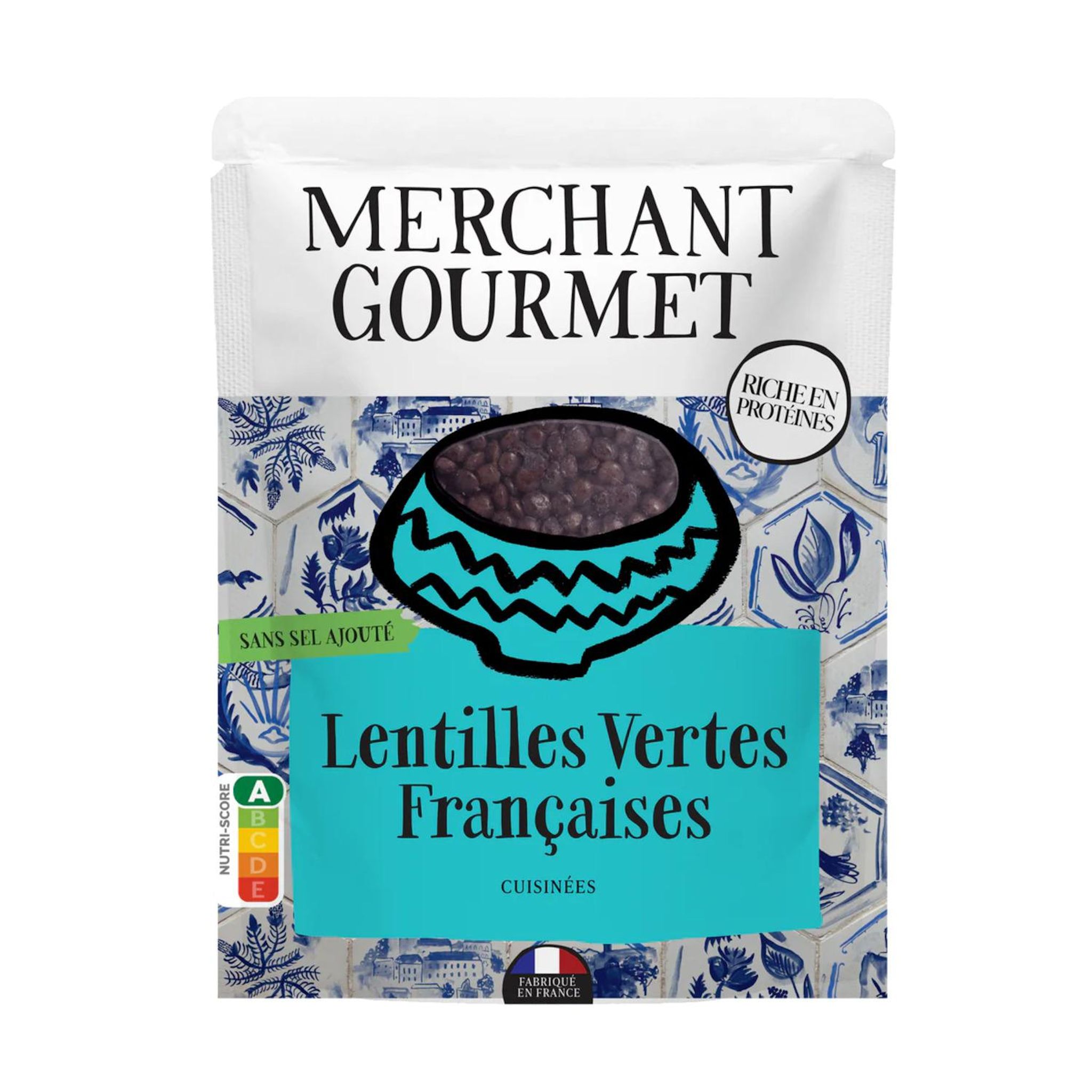 MERCHANT GOURMET Lentilles vertes françaises cuisinées 250g