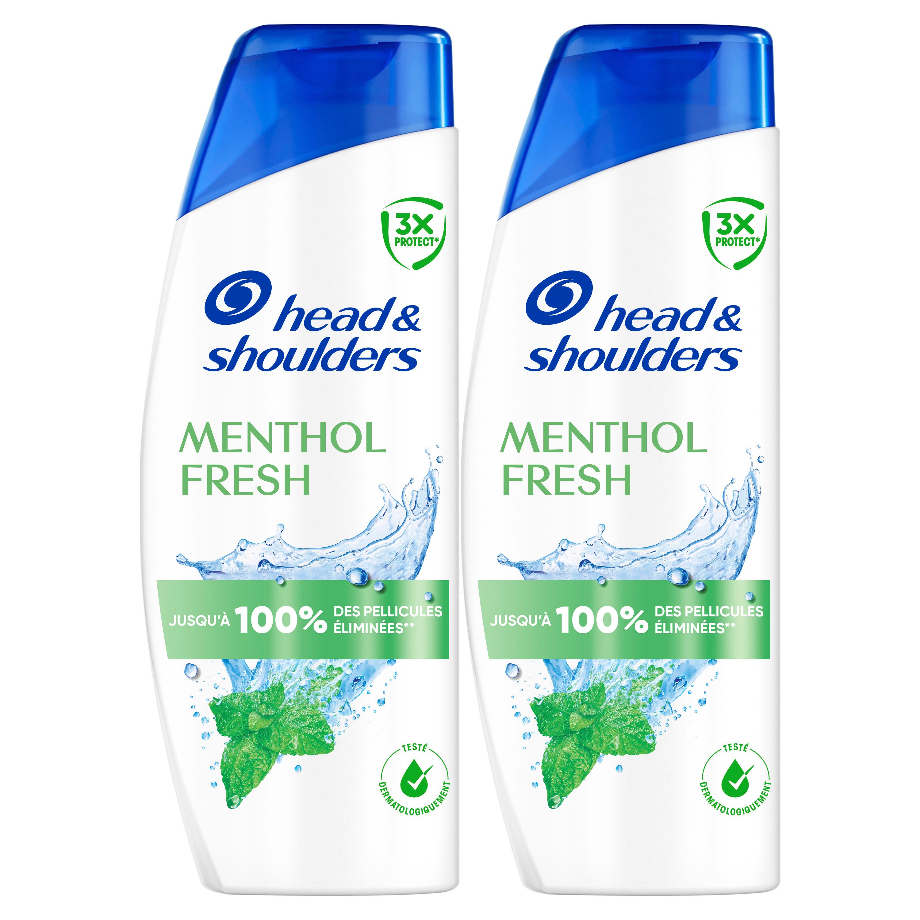 HEAD & SHOULDERS Shampooing menthol fresh 2x330ml