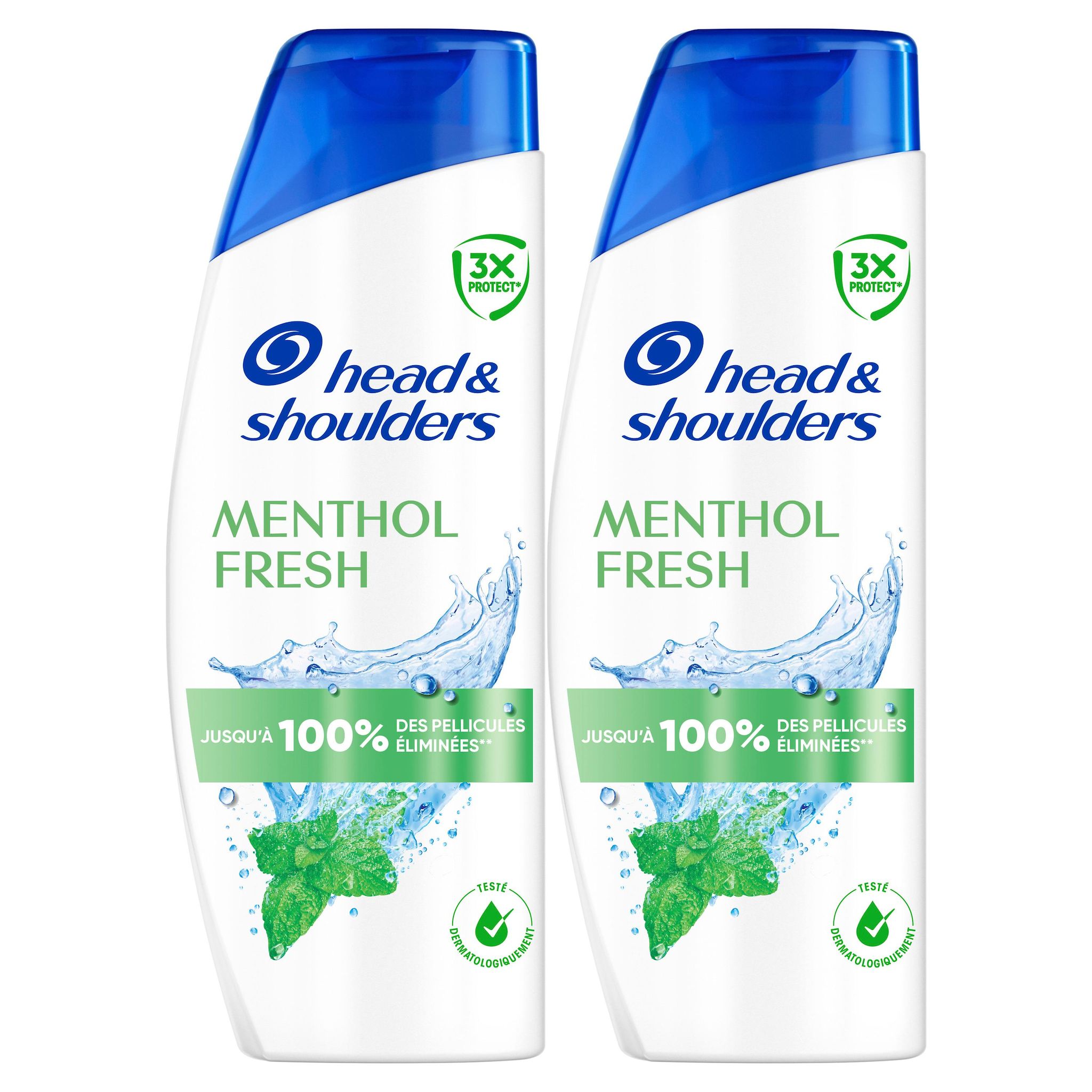 HEAD & SHOULDERS Shampooing menthol fresh 2x330ml