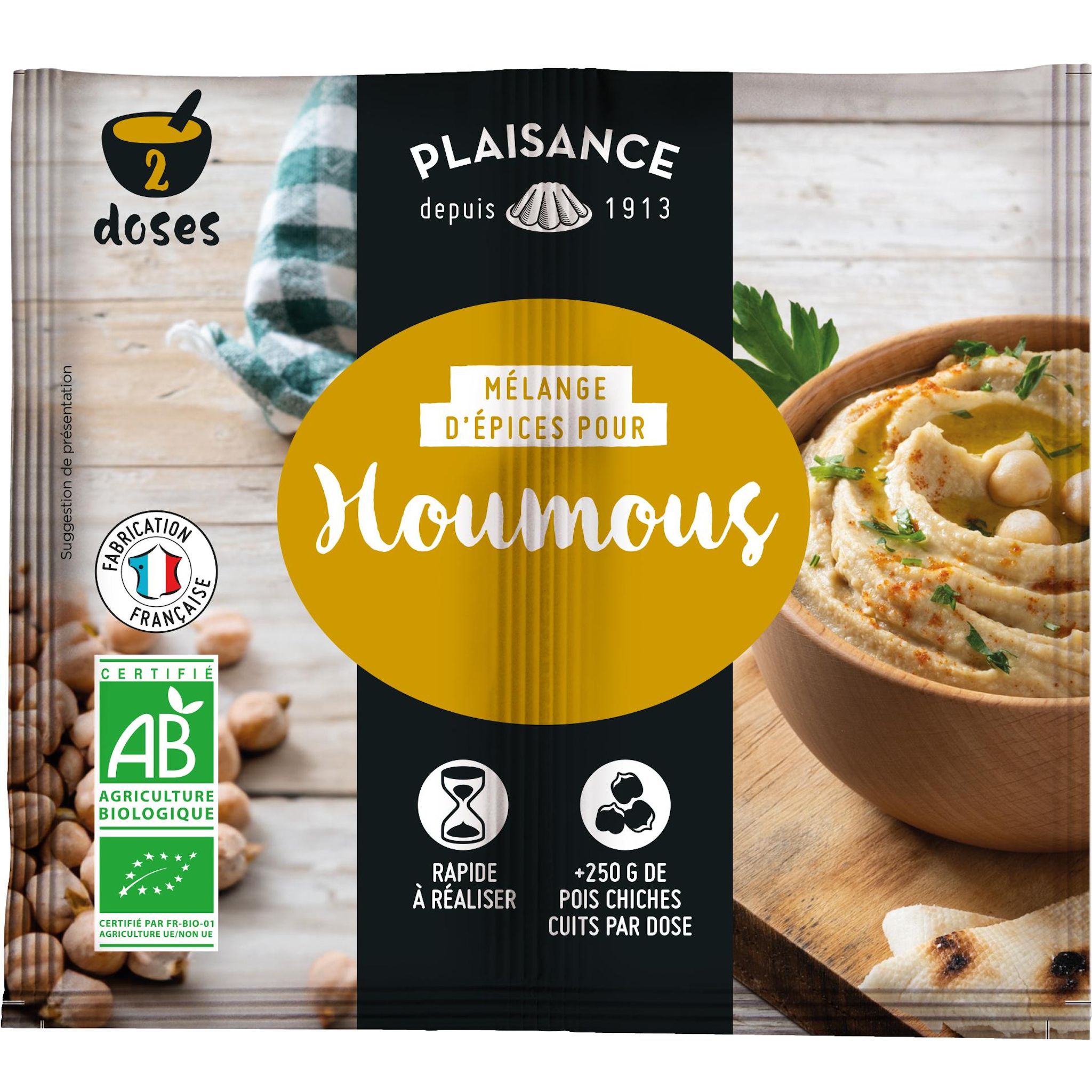 PLAISANCE BIO Épices houmous en sachet bio 8g