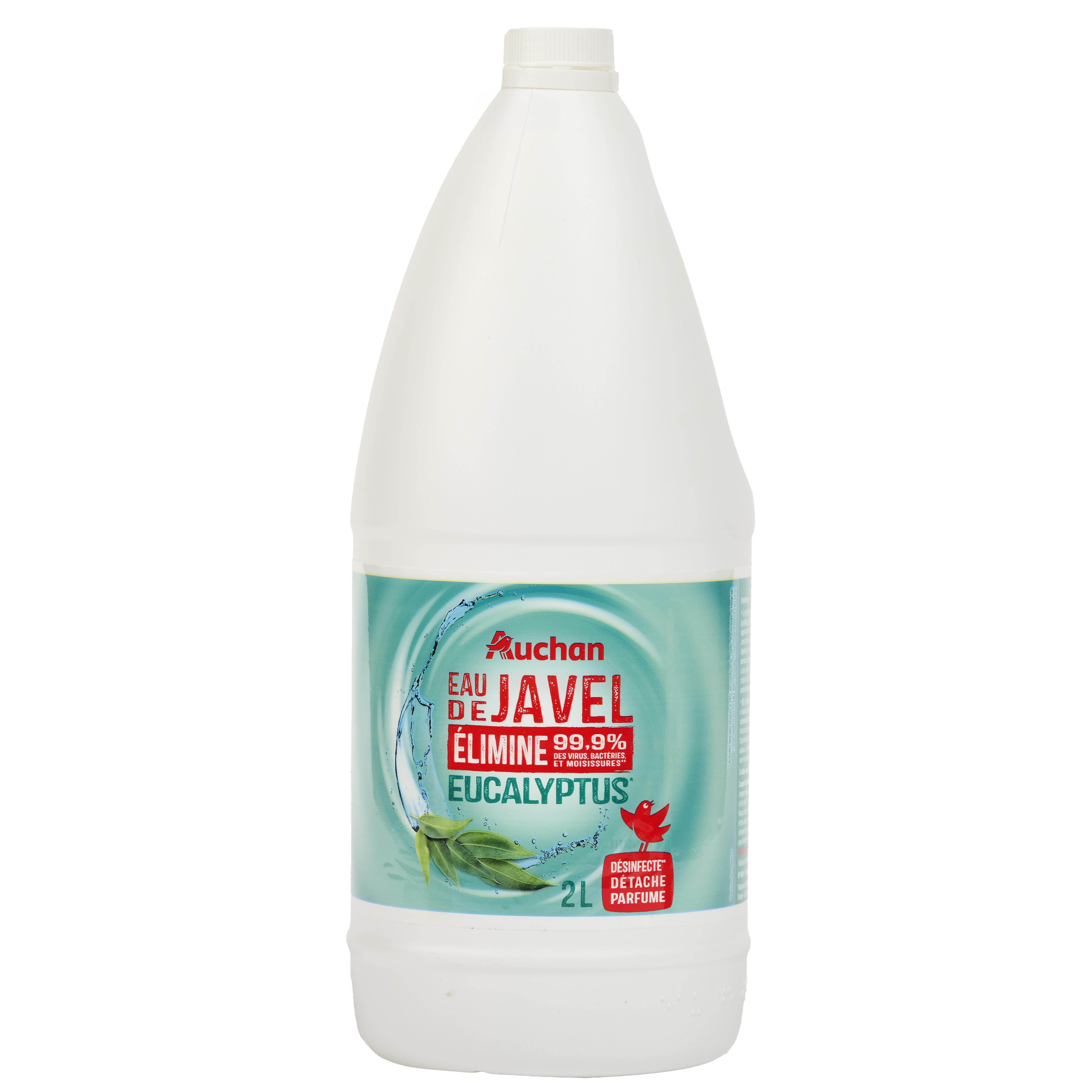 AUCHAN Eau de javel désinfectant eucalyptus 2l