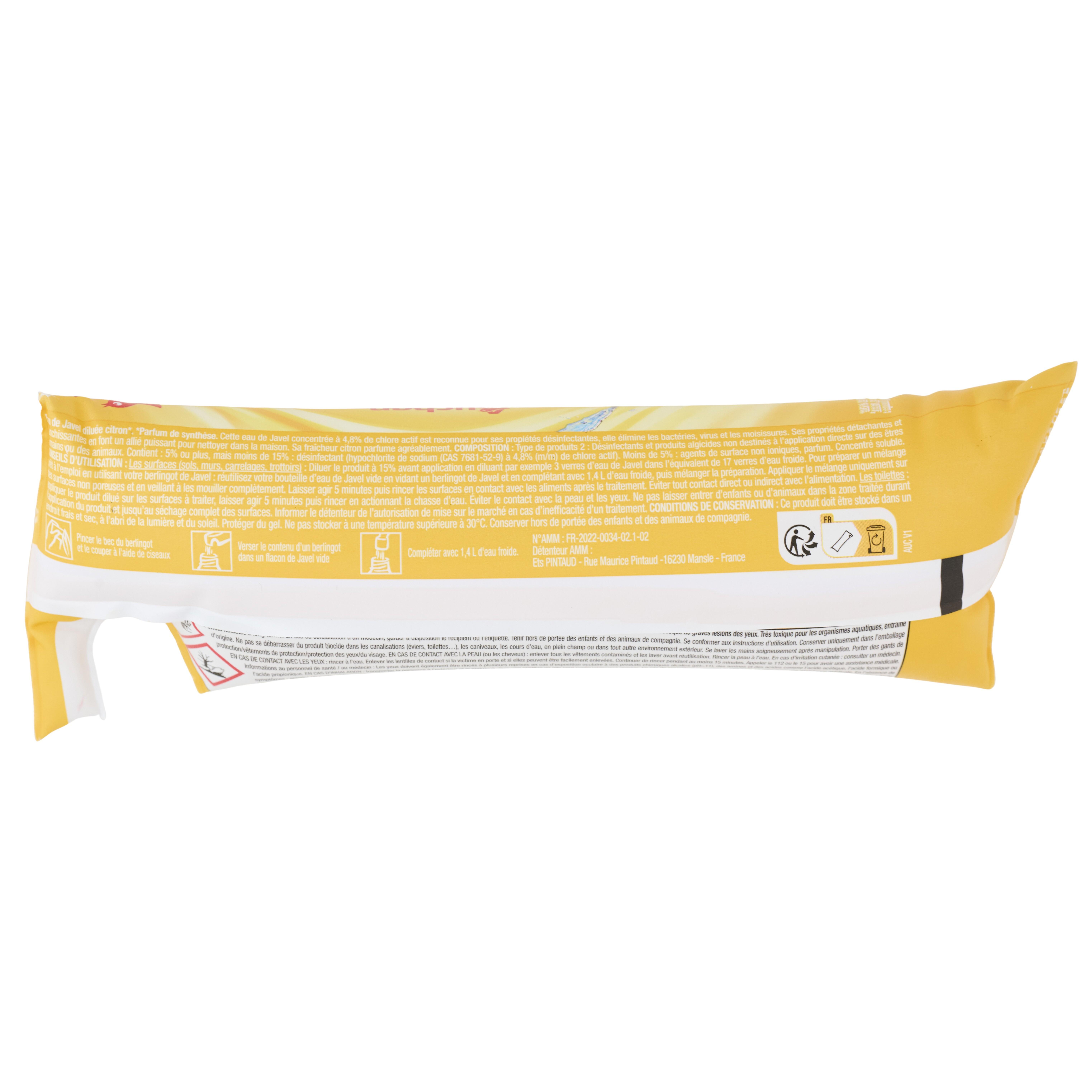 Voir la diapositive 2 : AUCHAN Eau de javel citron 3x250ml