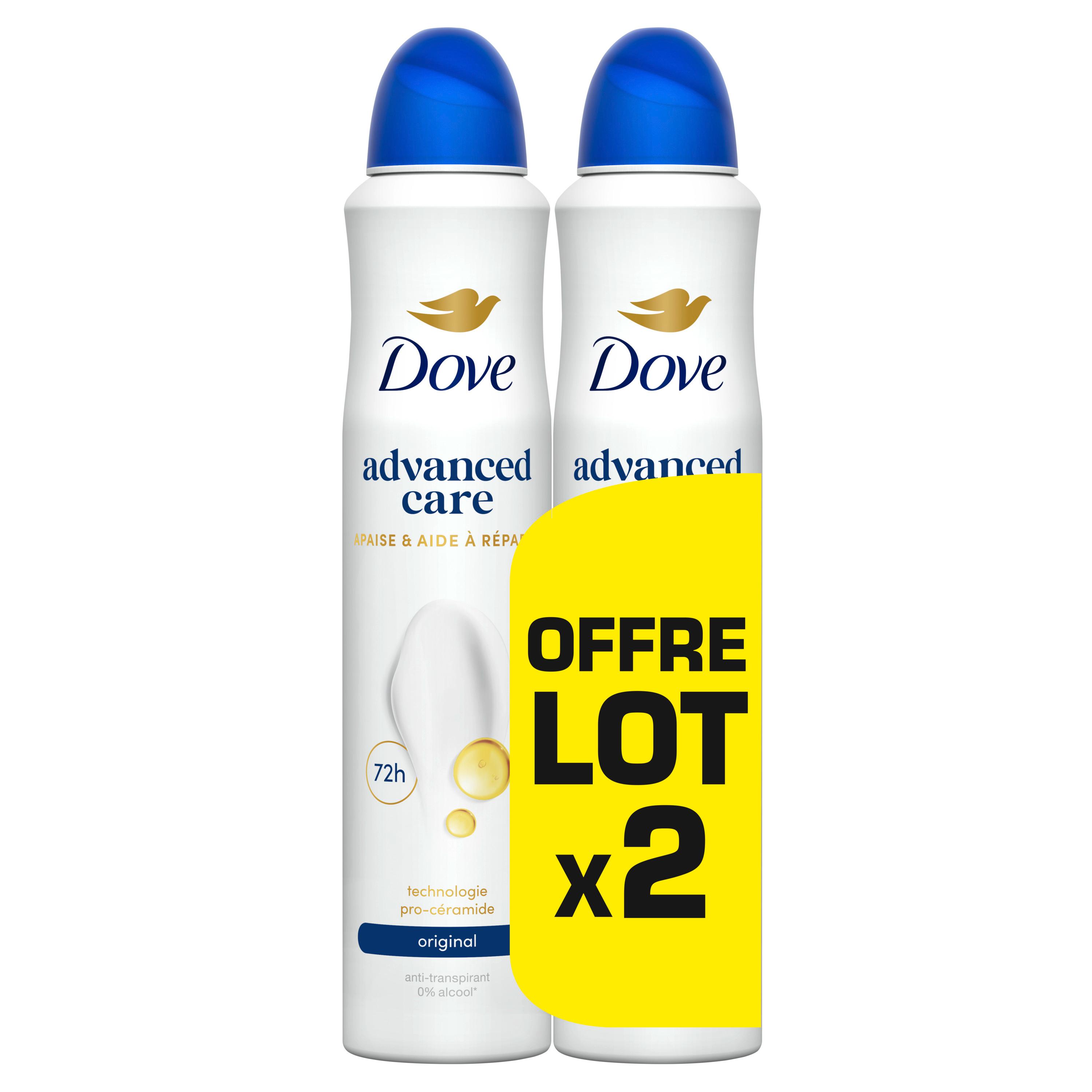 DOVE Advanced care Déodorant original 2x200ml