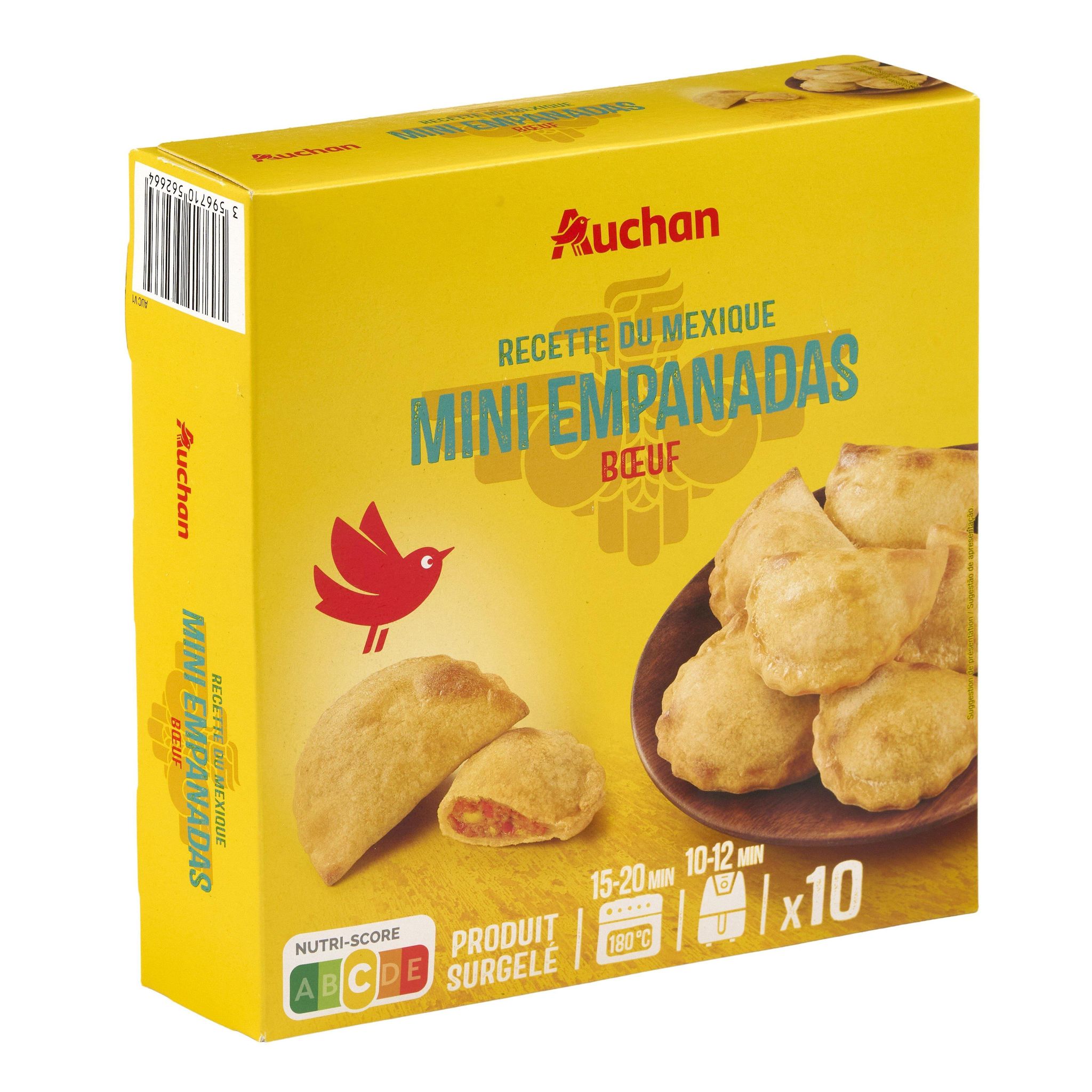 Voir la diapositive 3 : AUCHAN Mini empanadas boeuf 300g