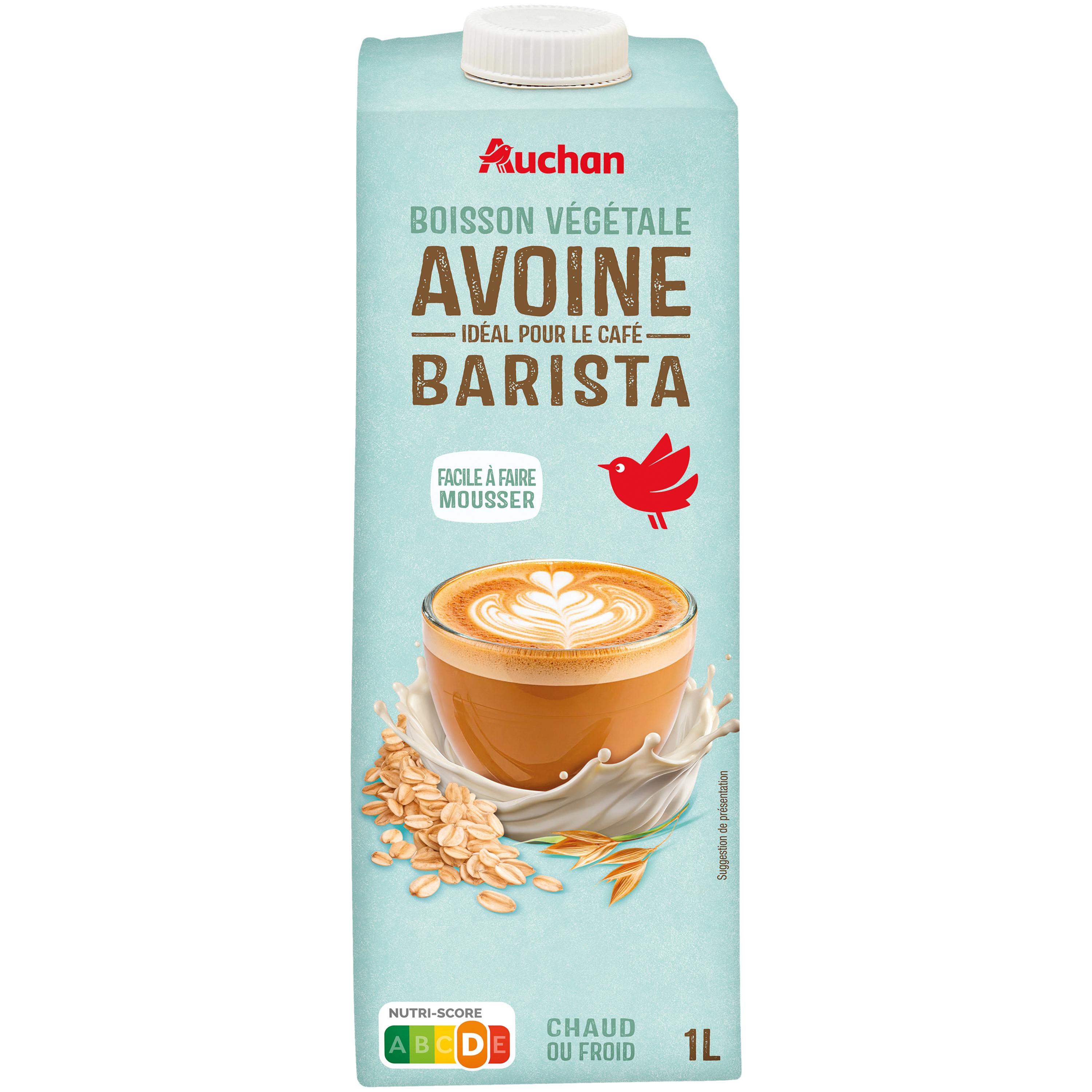 AUCHAN Boisson végétale à l'avoine barista 1l