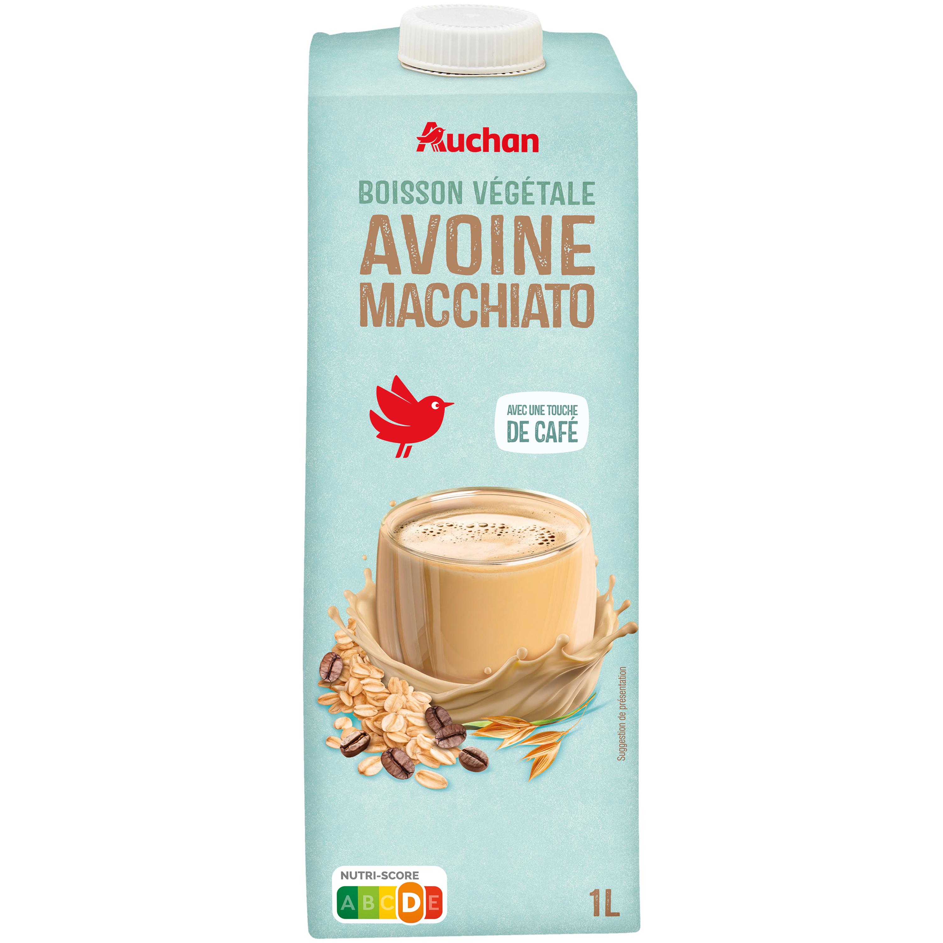 AUCHAN Boisson végétale à l'avoine macchiato 1l