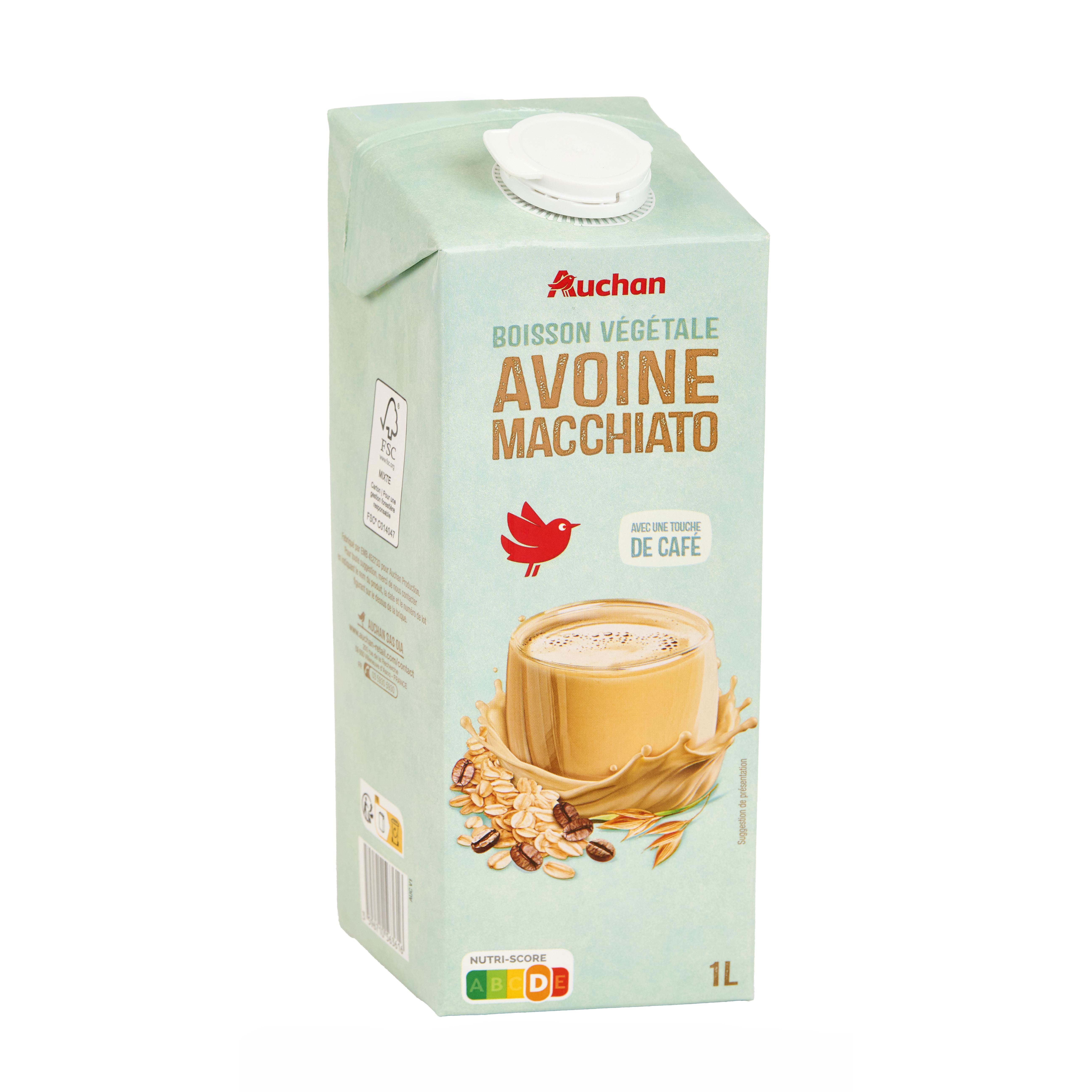Voir la diapositive 3 : AUCHAN Boisson végétale à l'avoine macchiato 1l