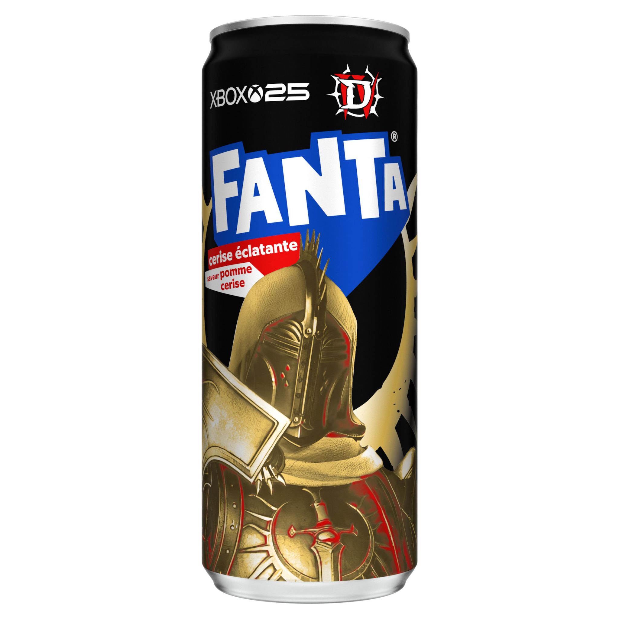 FANTA Boisson gazeuse saveur pomme cerise boîte 33cl