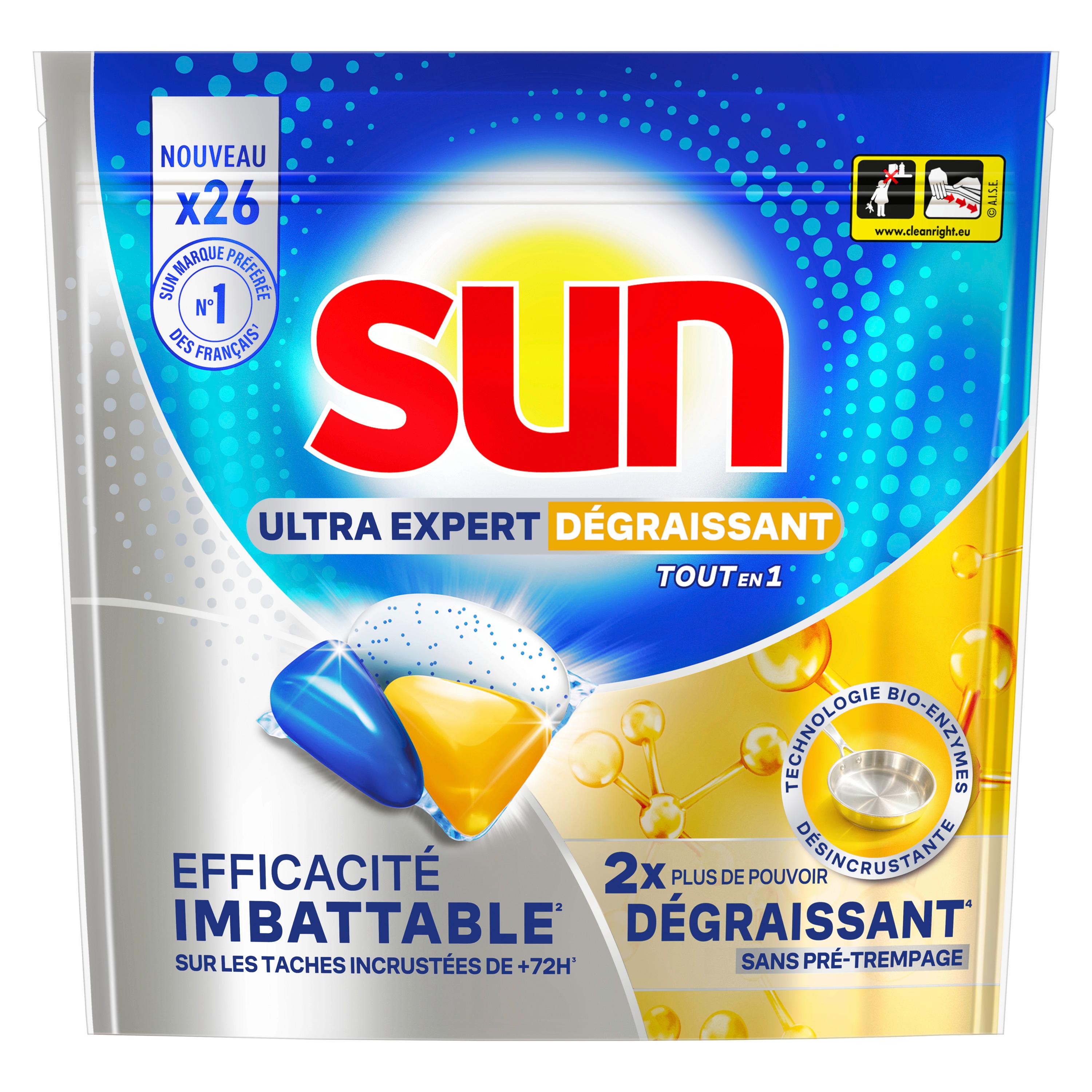 SUN Capsules lave-vaisselle tout en 1 26 capsules