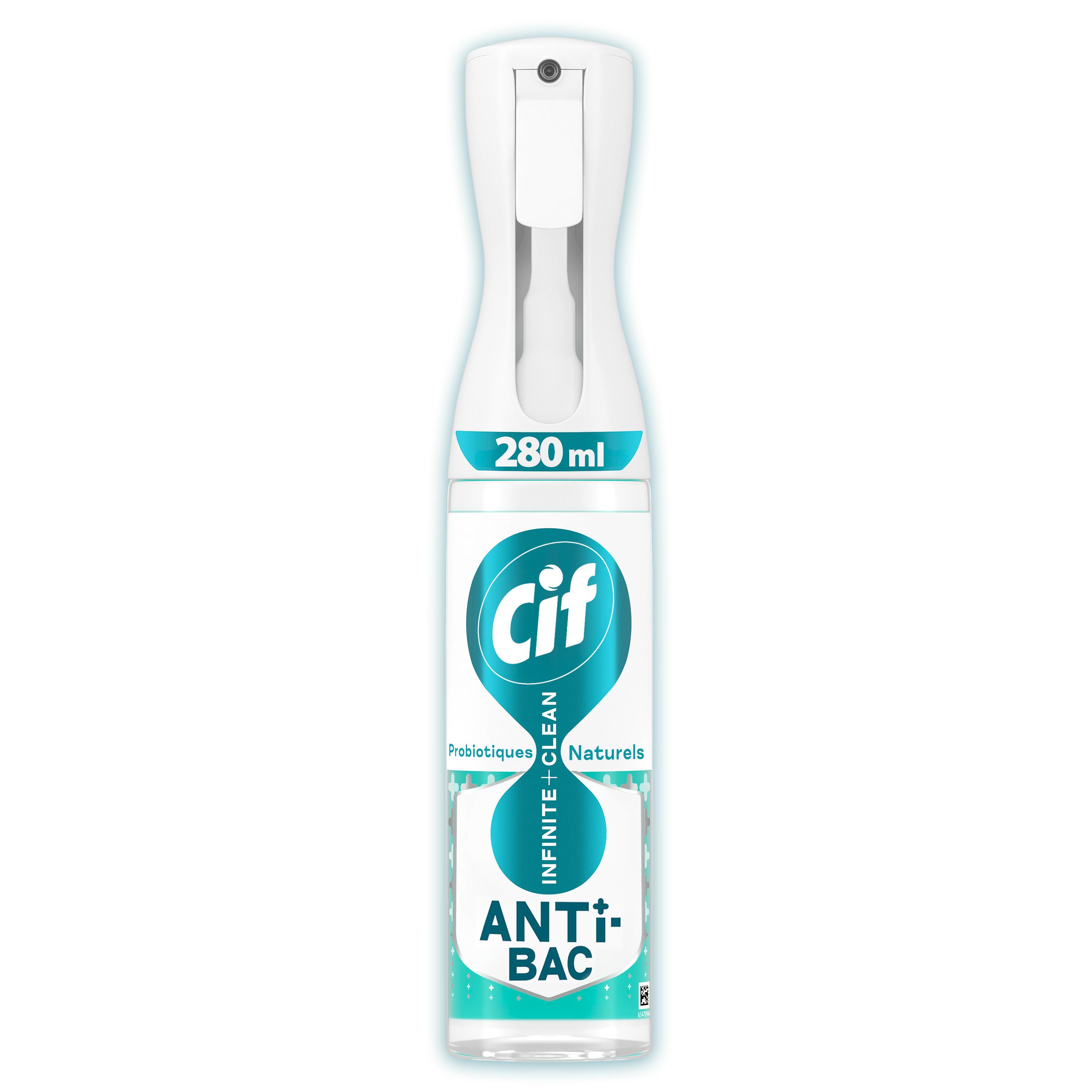 CIF Atomiseur spray nettoyant anti-bactéries 280ml