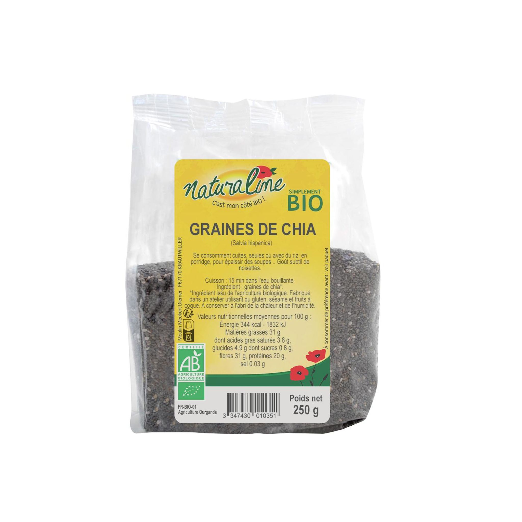 NATURALINE Graines de chia bio 250g