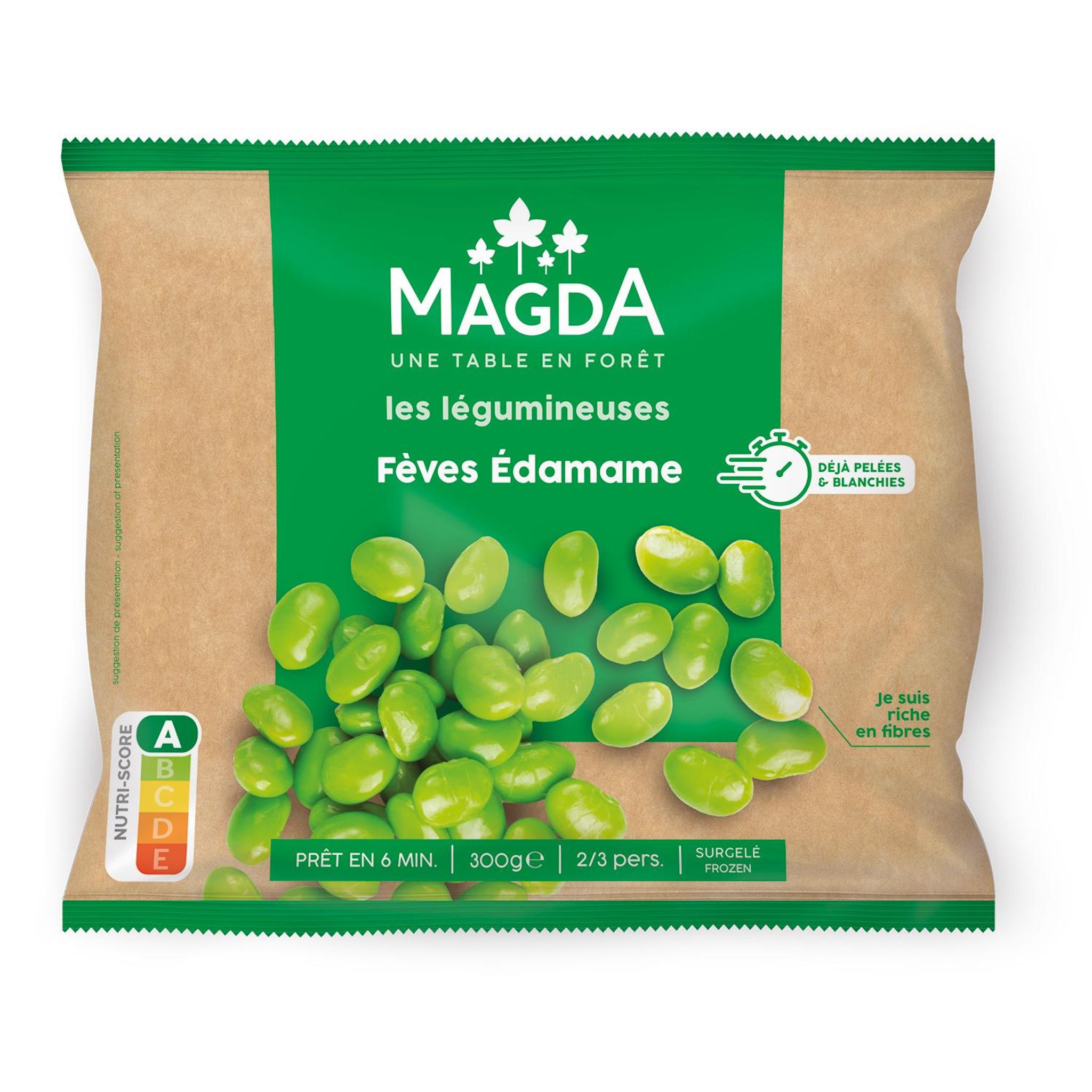 MAGDA Fèves de soja edamame surgelés 300g