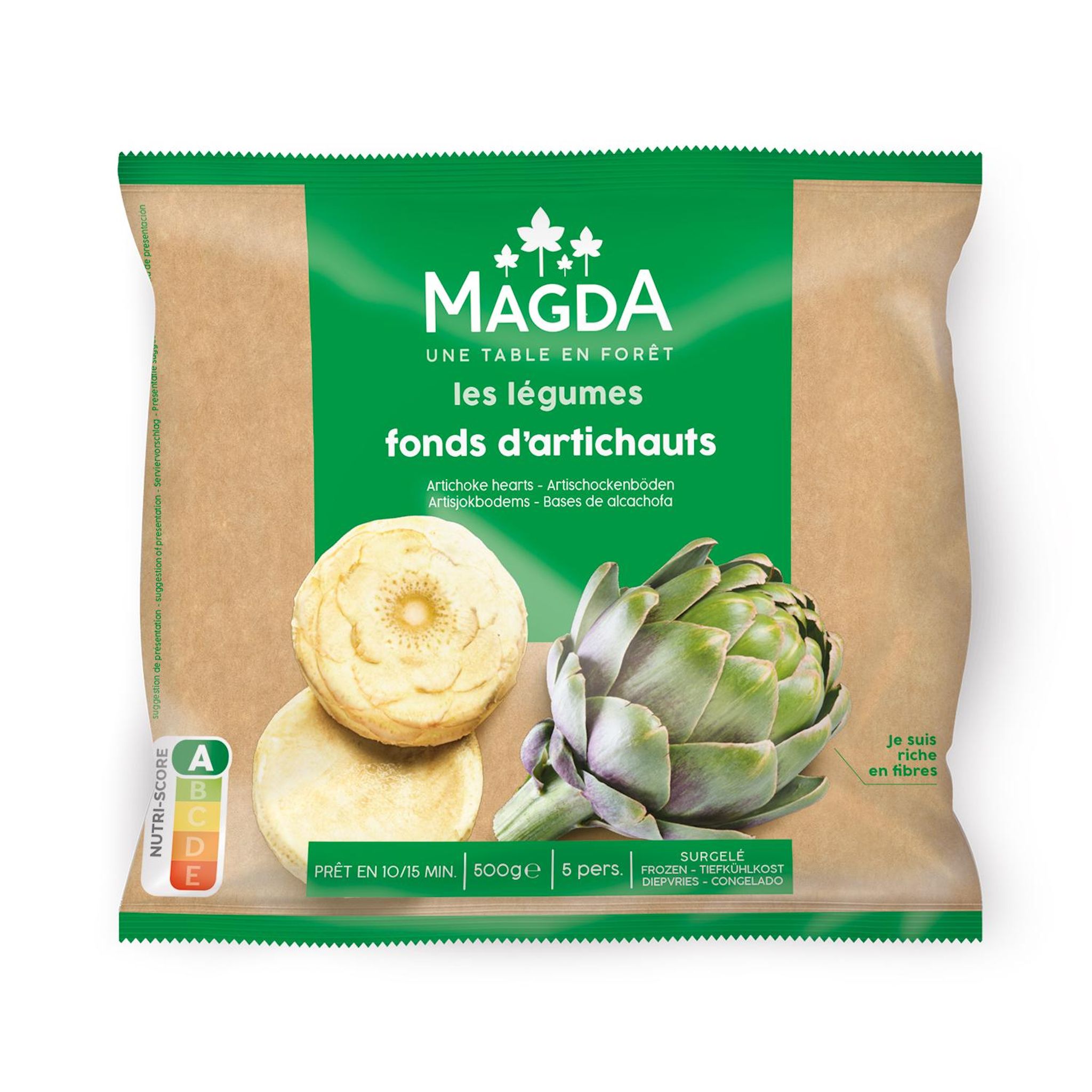 MAGDA Fonds d'artichauts surgelés 500g