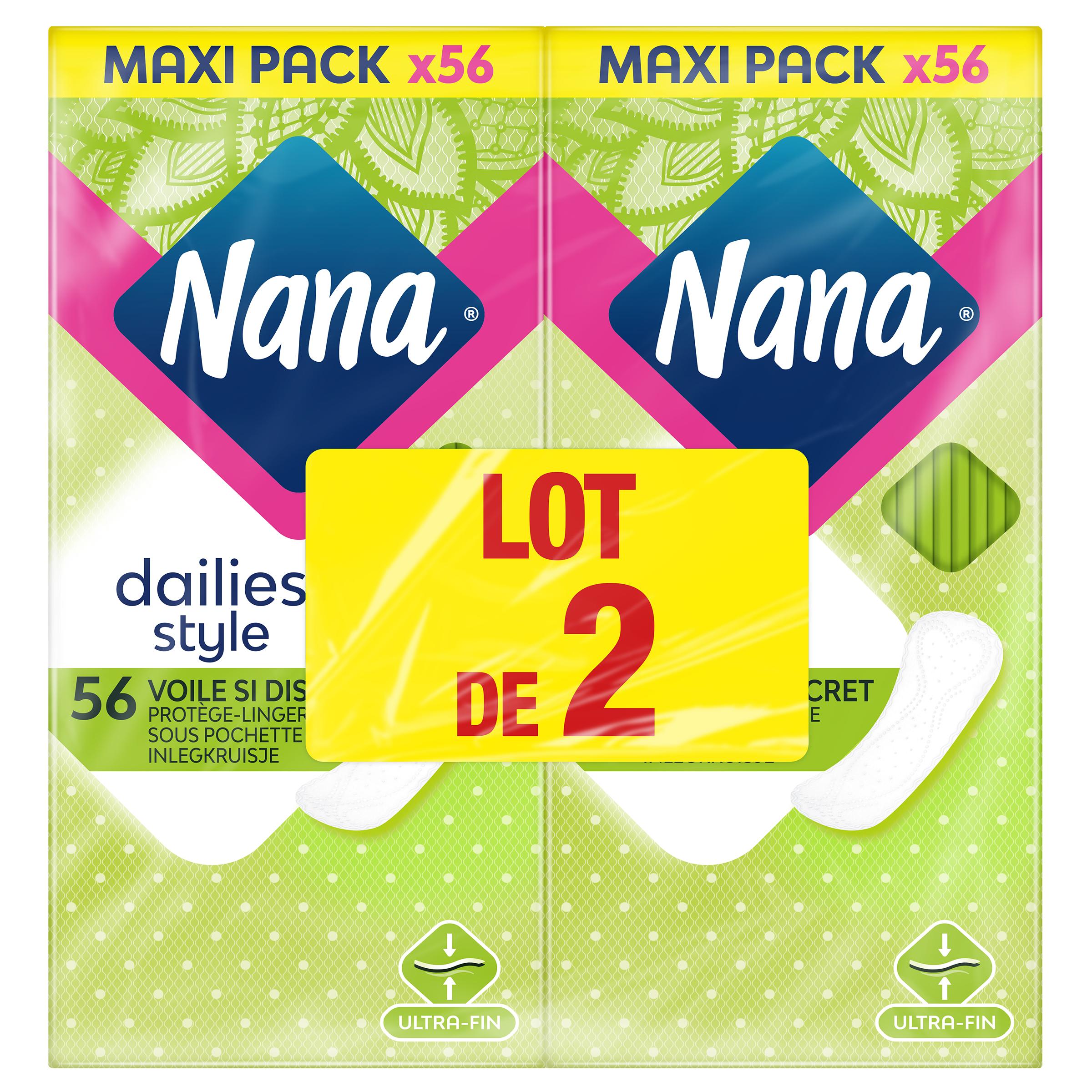 NANA Dailies Style Protège-lingerie voile si discret 2x56 protections