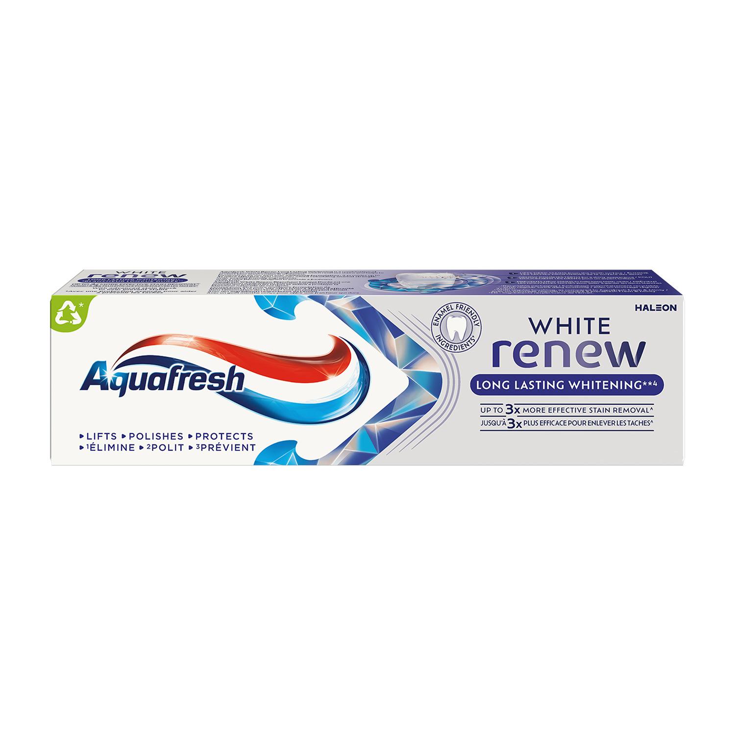 AQUAFRESH White Renew Dentifrice blancheur longue durée 75ml