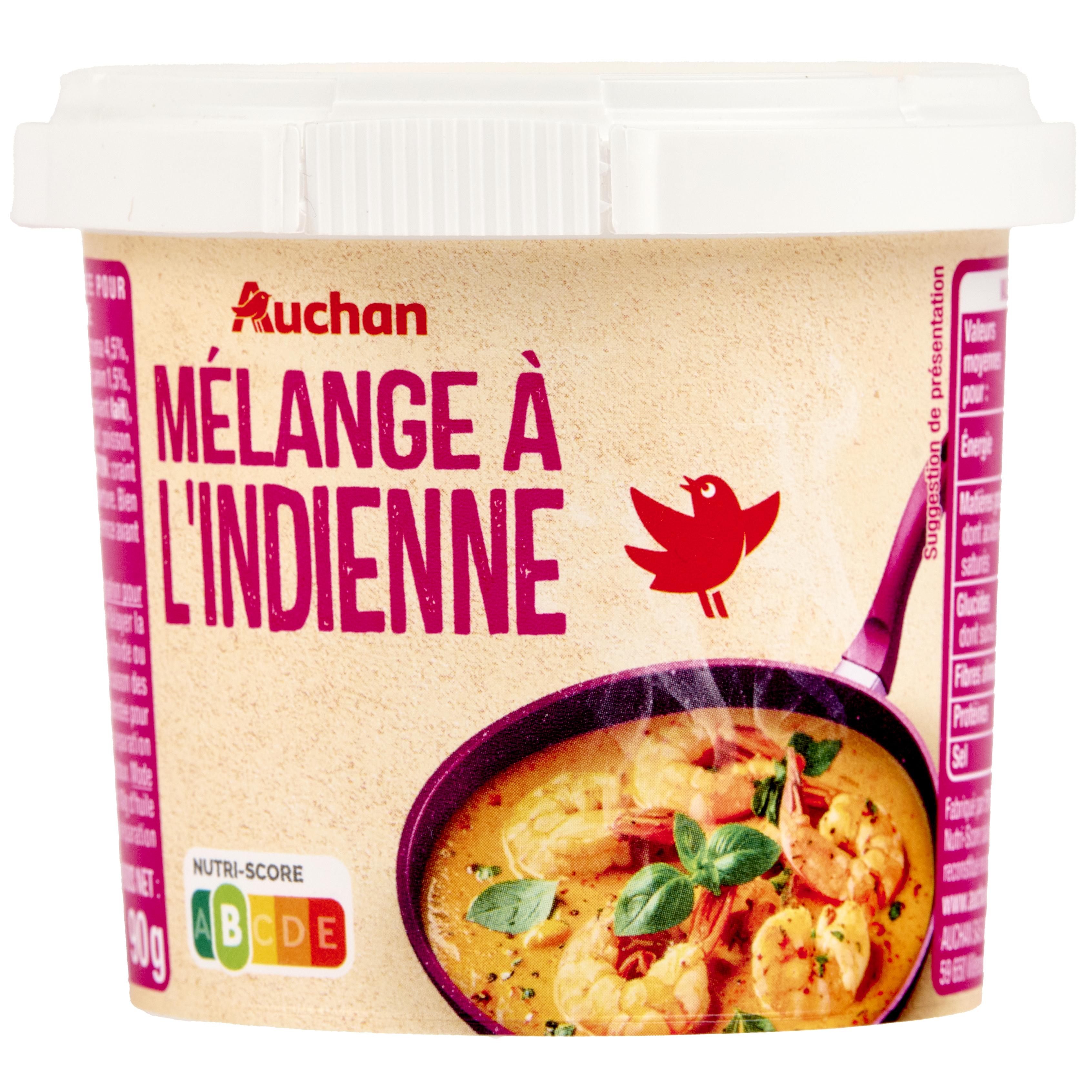 AUCHAN Fond à l'indienne 90g