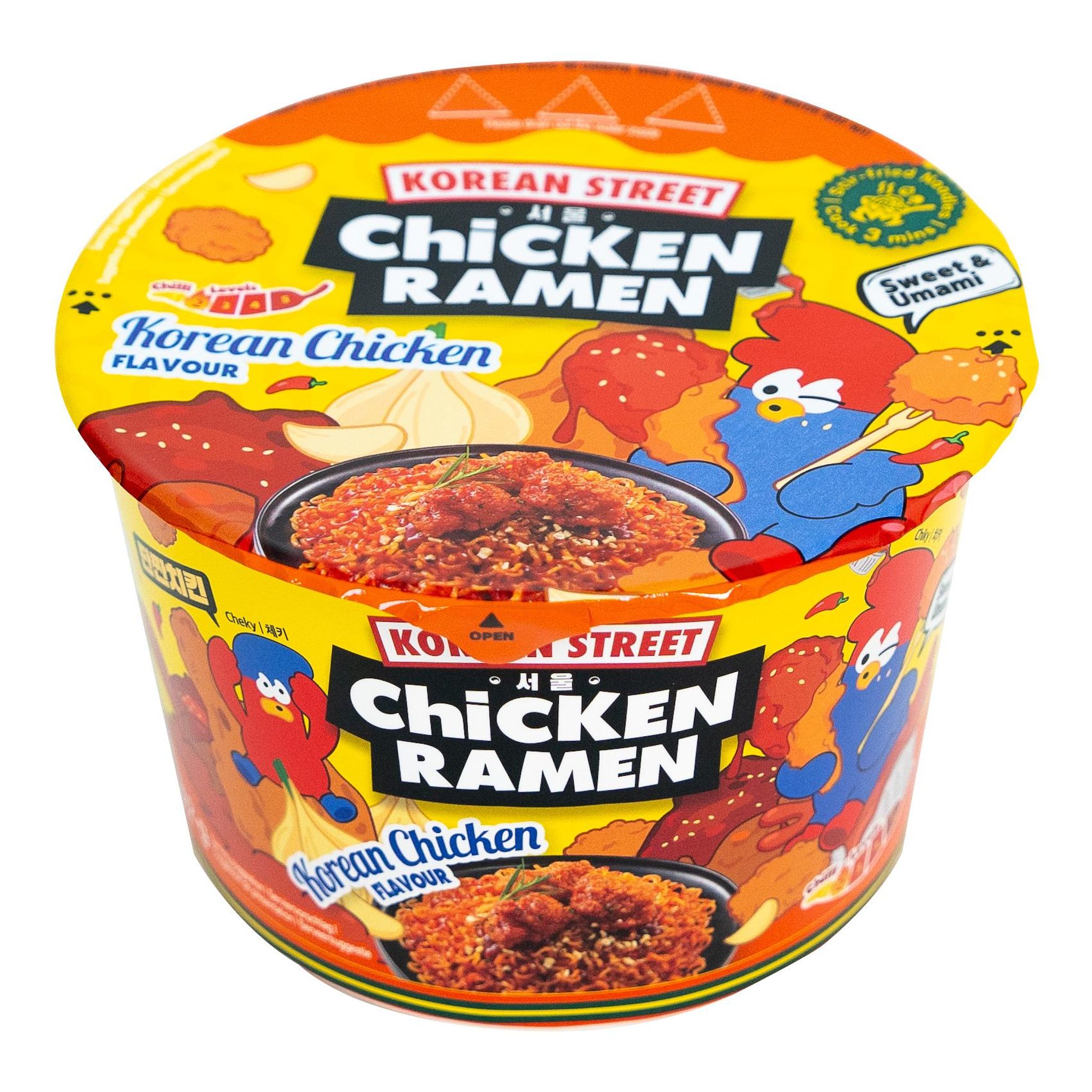 KOREAN STREET MARKET Nouilles poulet à la coréenne bol 1 portion 112g