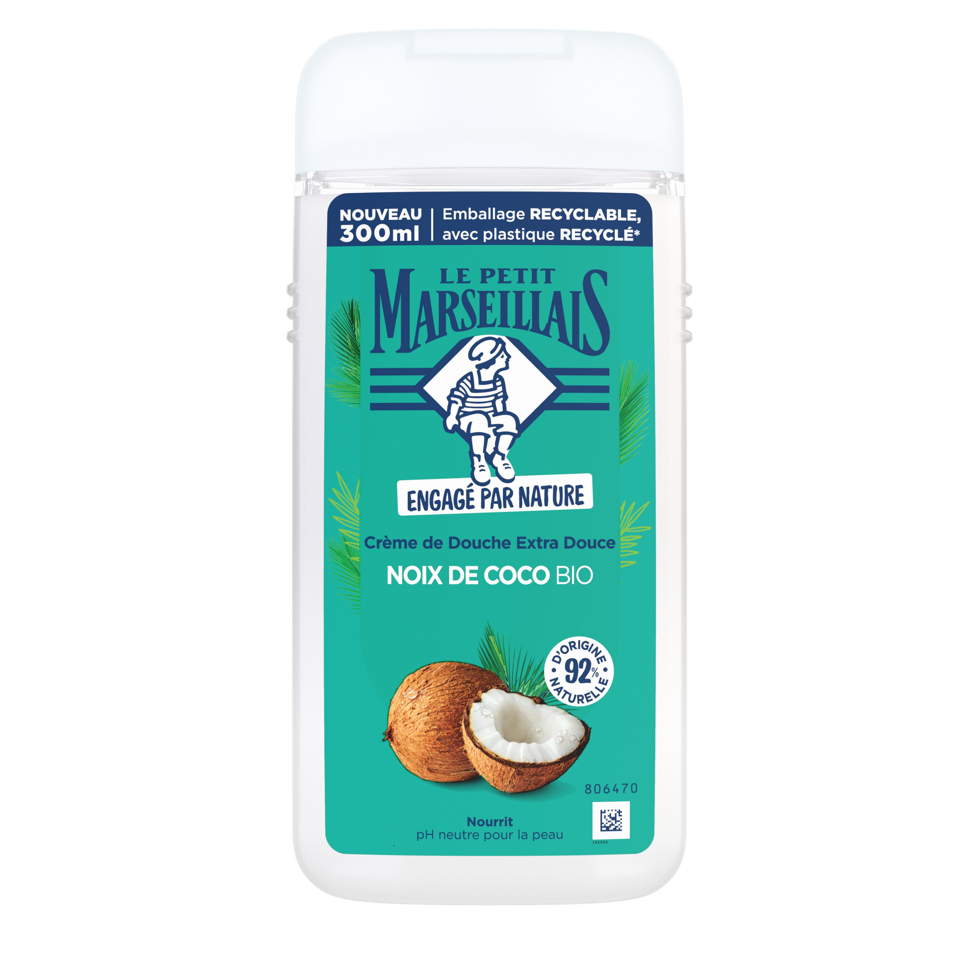 LE PETIT MARSEILLAIS Crème de douche noix de coco bio 300ml