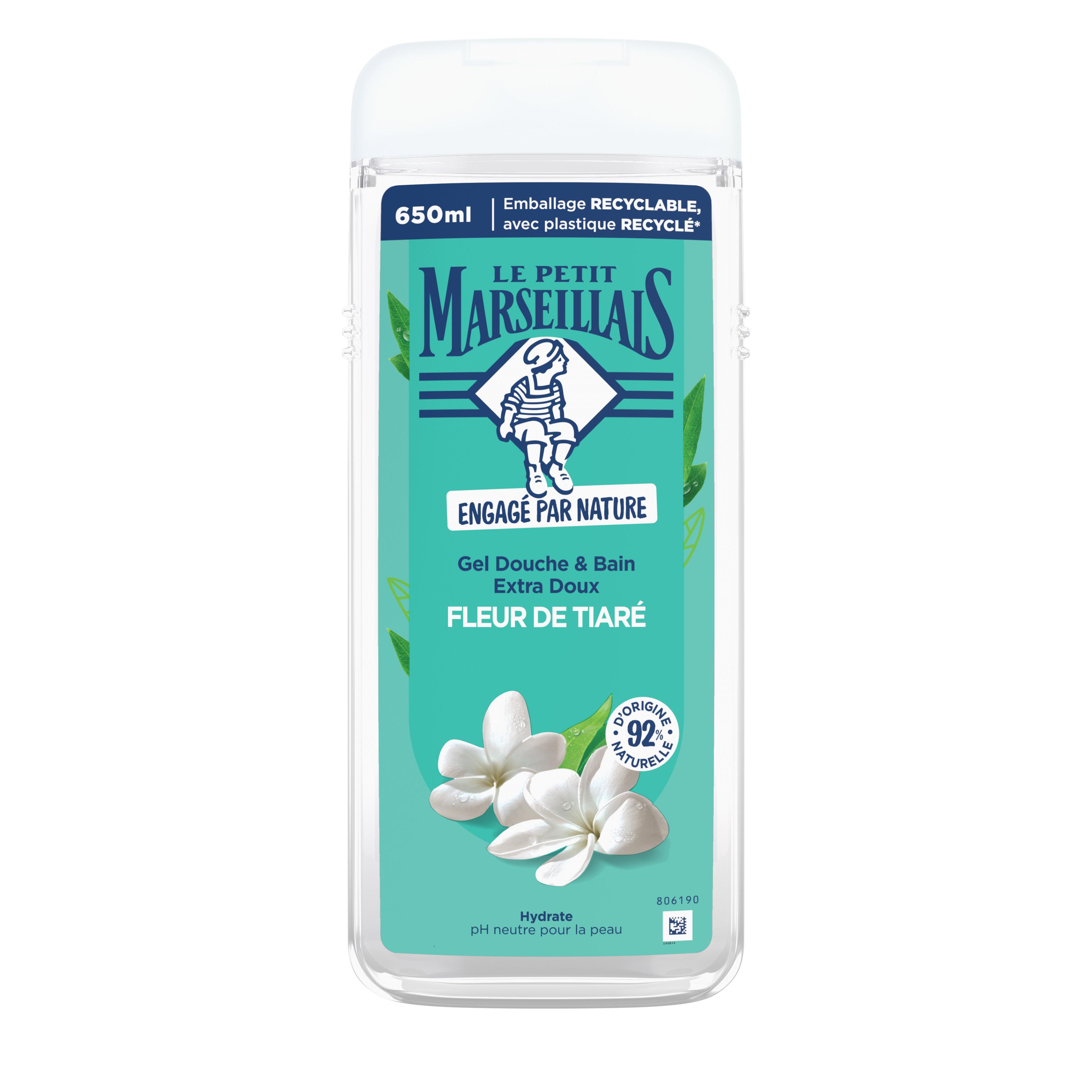 LE PETIT MARSEILLAIS Gel douche et bain fleur de tiaré 650ml