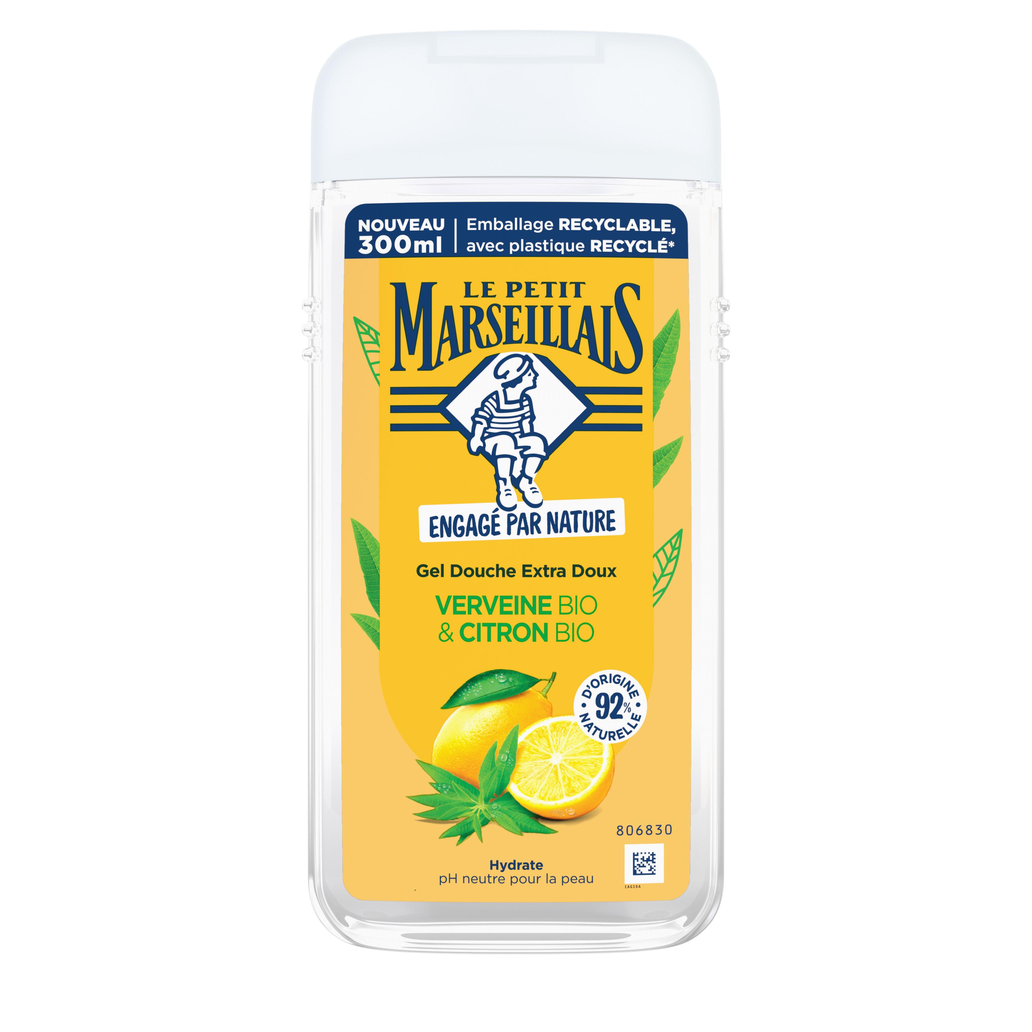 LE PETIT MARSEILLAIS Gel douche verveine bio et au citron bio 300ml