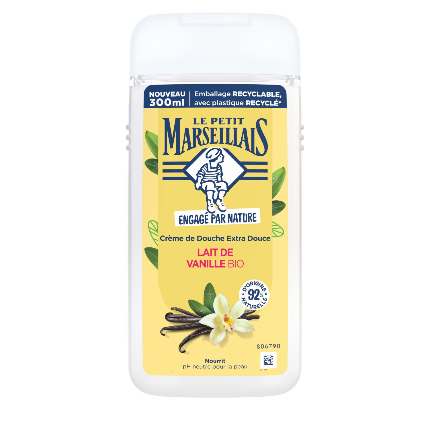 LE PETIT MARSEILLAIS Crème de douche lait de vanille bio 300ml
