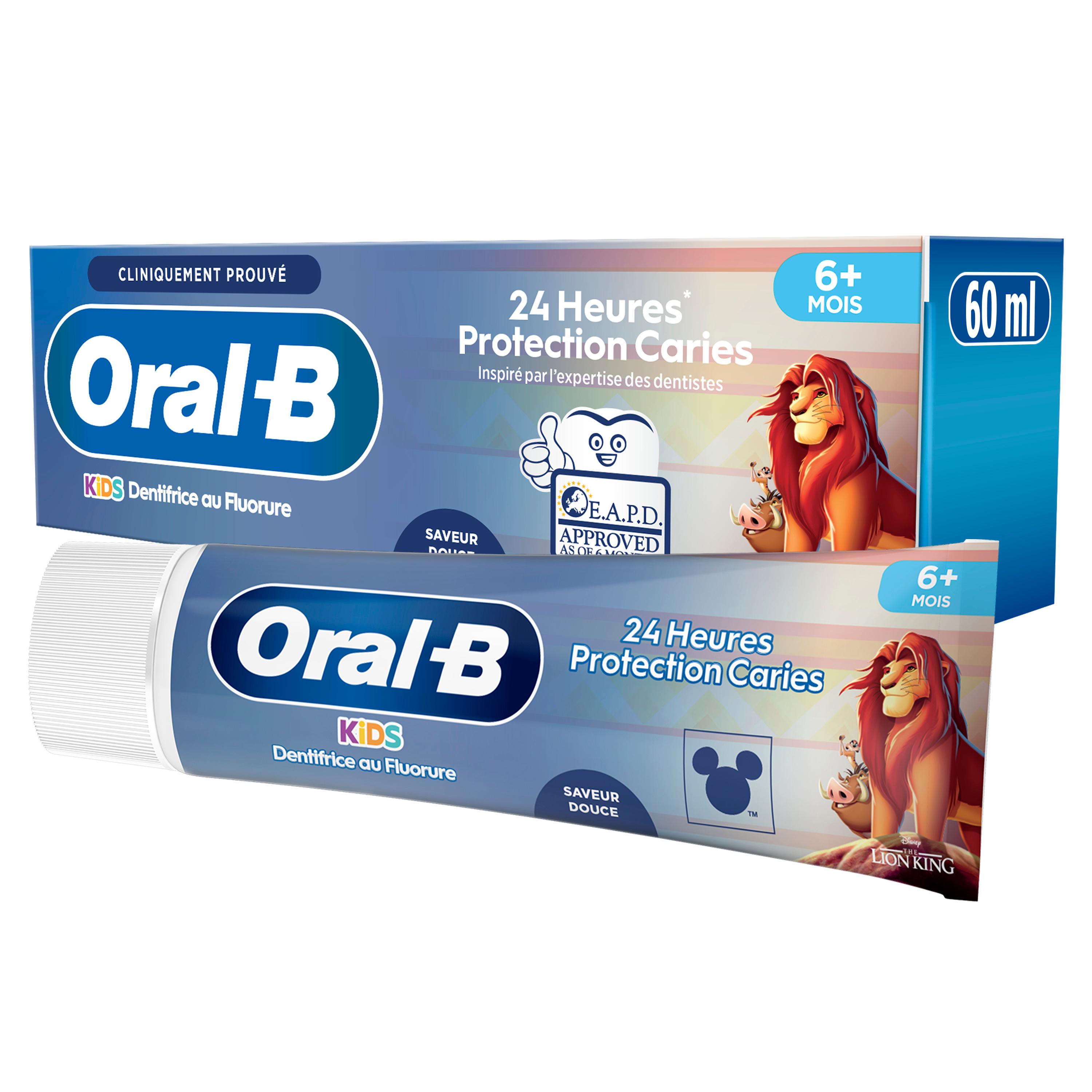 ORAL-B Dentifrice enfant 6 ans et + goût multi-fruits anti-caries 60ml