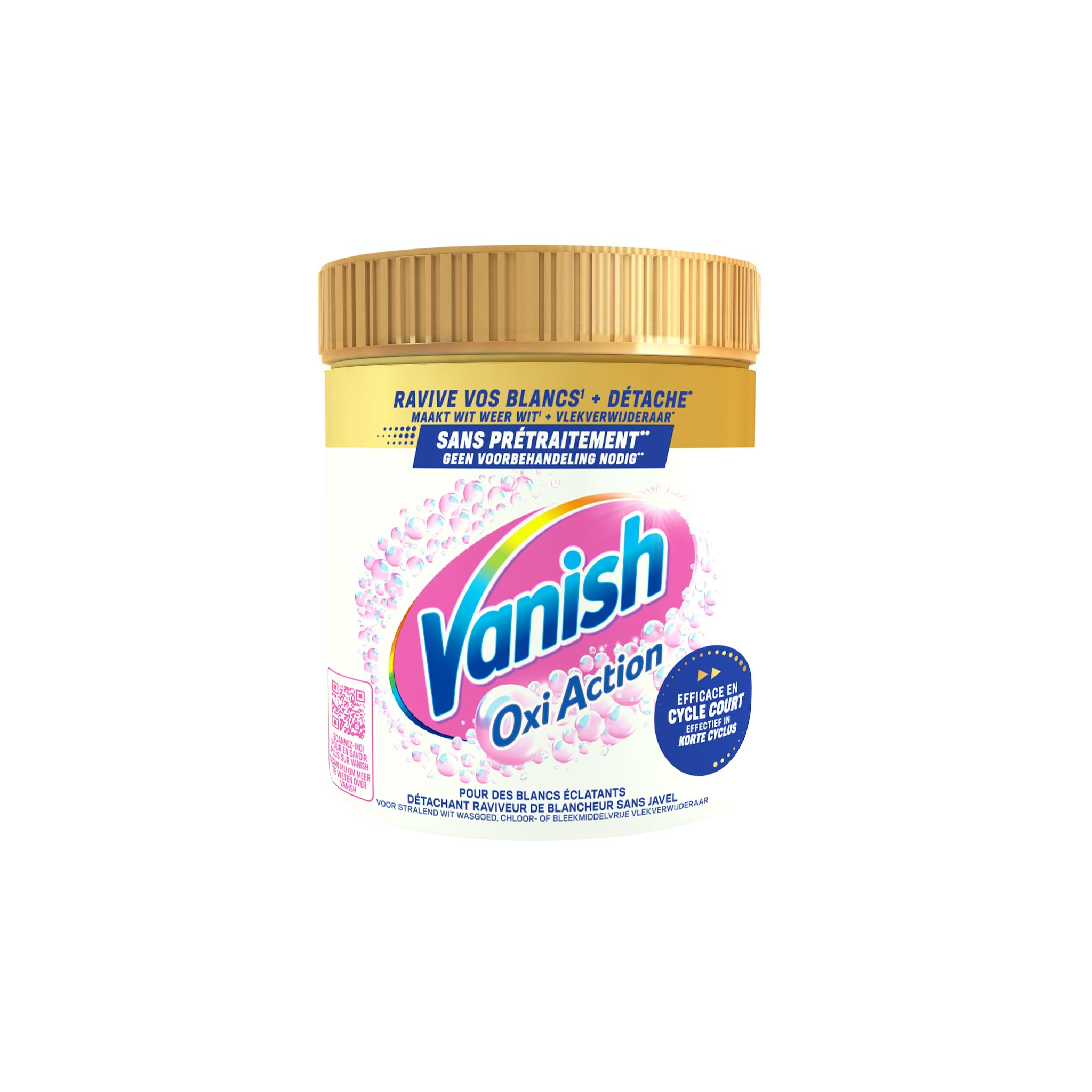 VANISH Détachant poudre pour textiles blancs 480g
