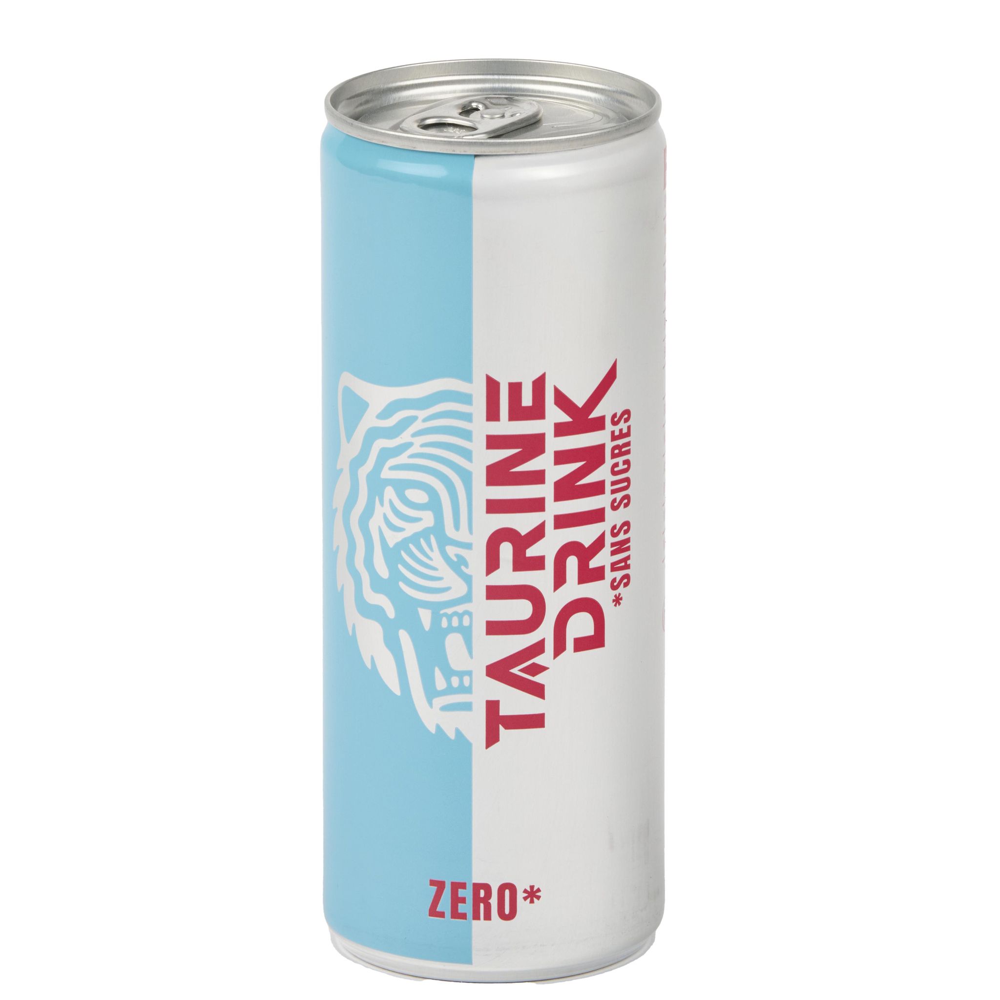 Voir la diapositive 3 : TAURINE DRINK Boisson énergisante à la taurine sans sucres boîte 25cl