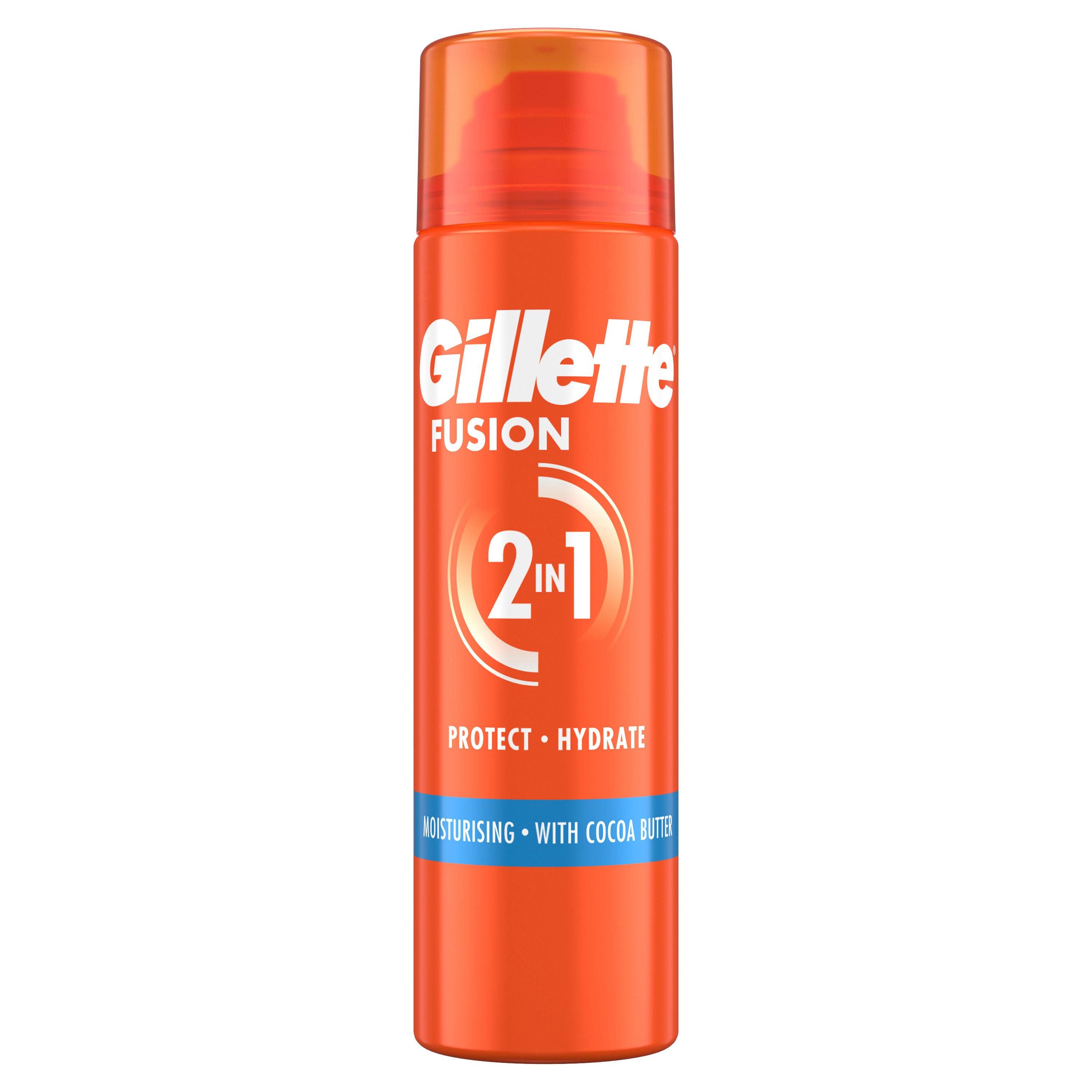 GILLETTE Fusion Gel à raser 2en1 200ml