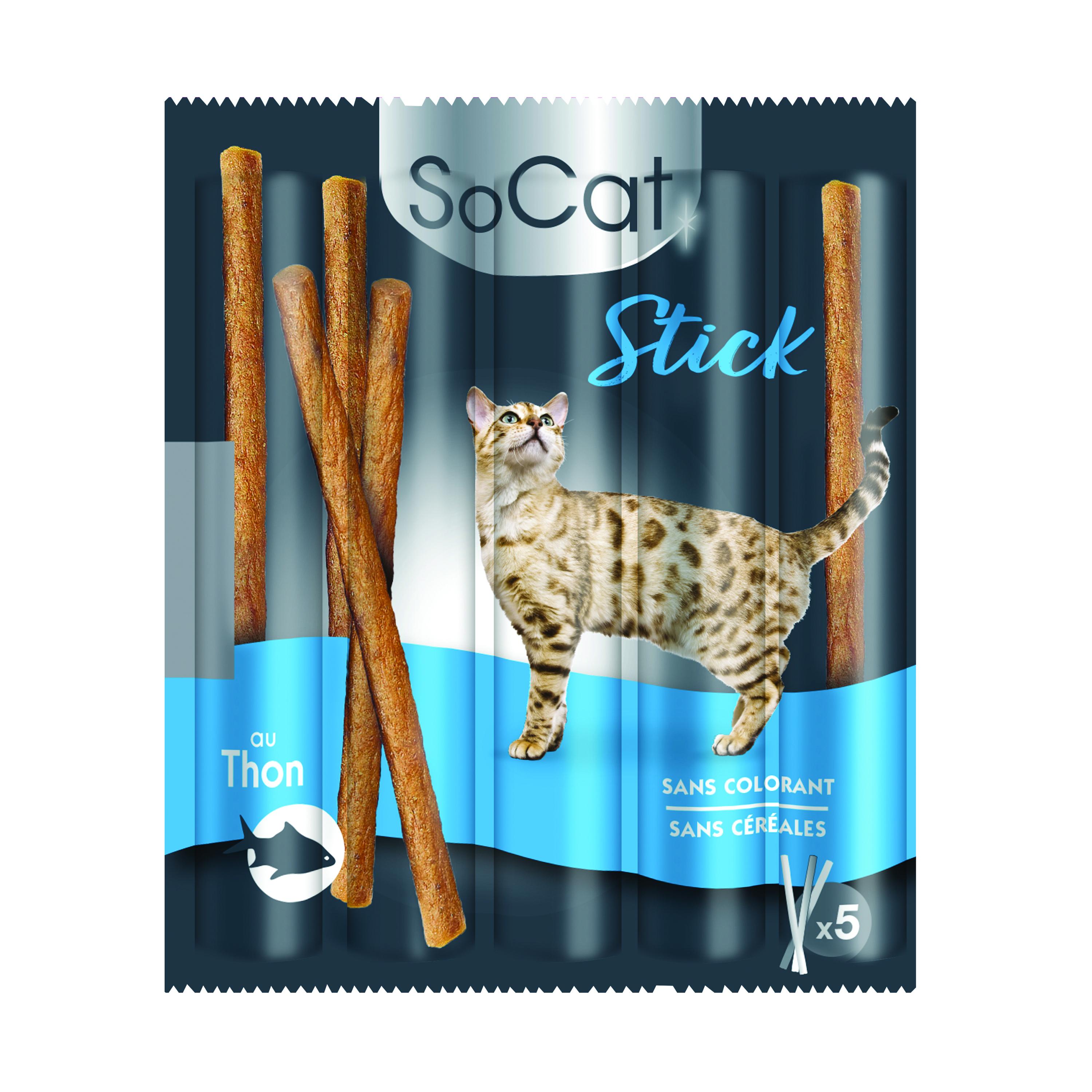 RIGA SoCat Friandises au thon pour chat 5 sticks 30g