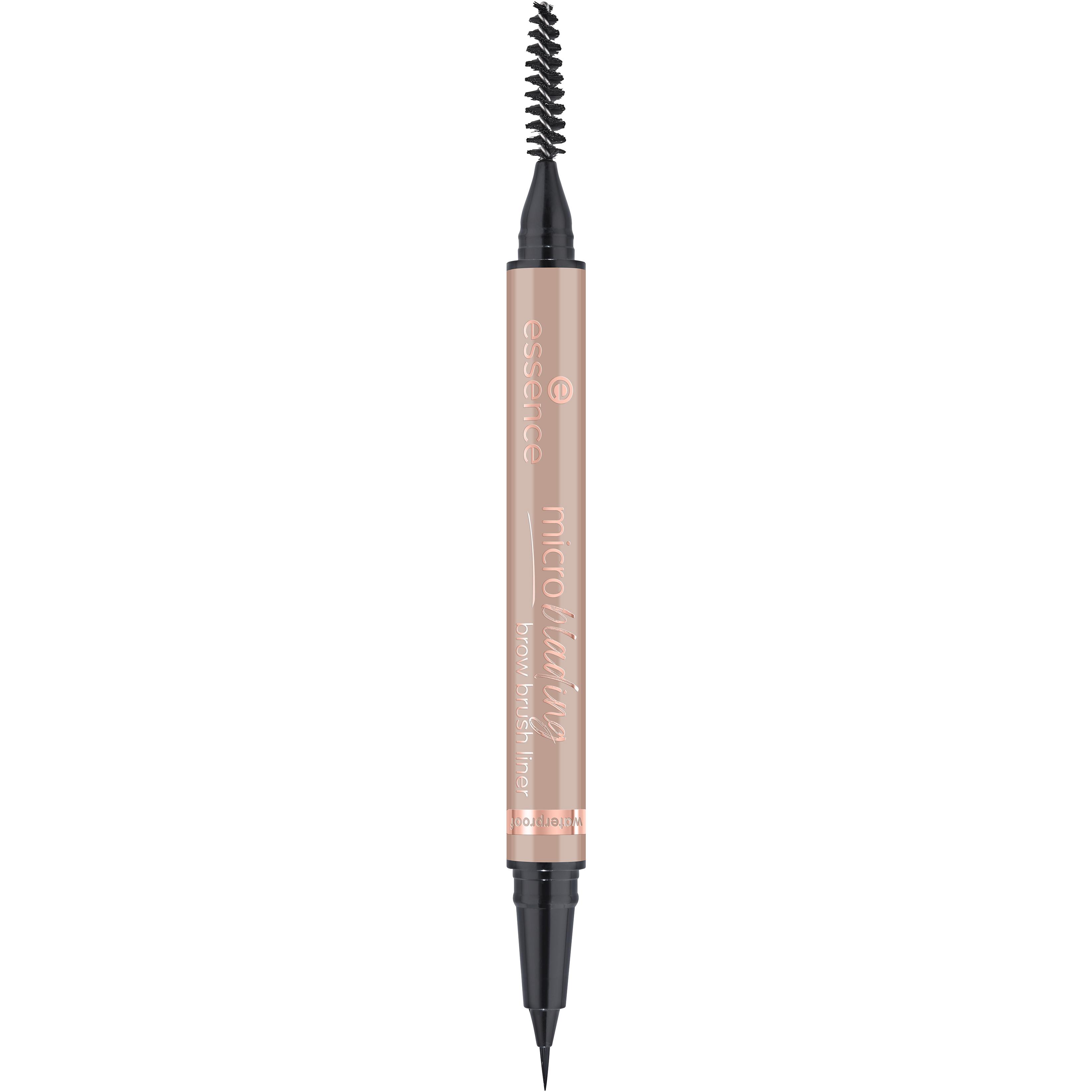 Voir la diapositive 2 : ESSENCE Microblading Brow brush liner pinceau liner et brosse à sourcils 01 Soft Blonde 0.6ml
