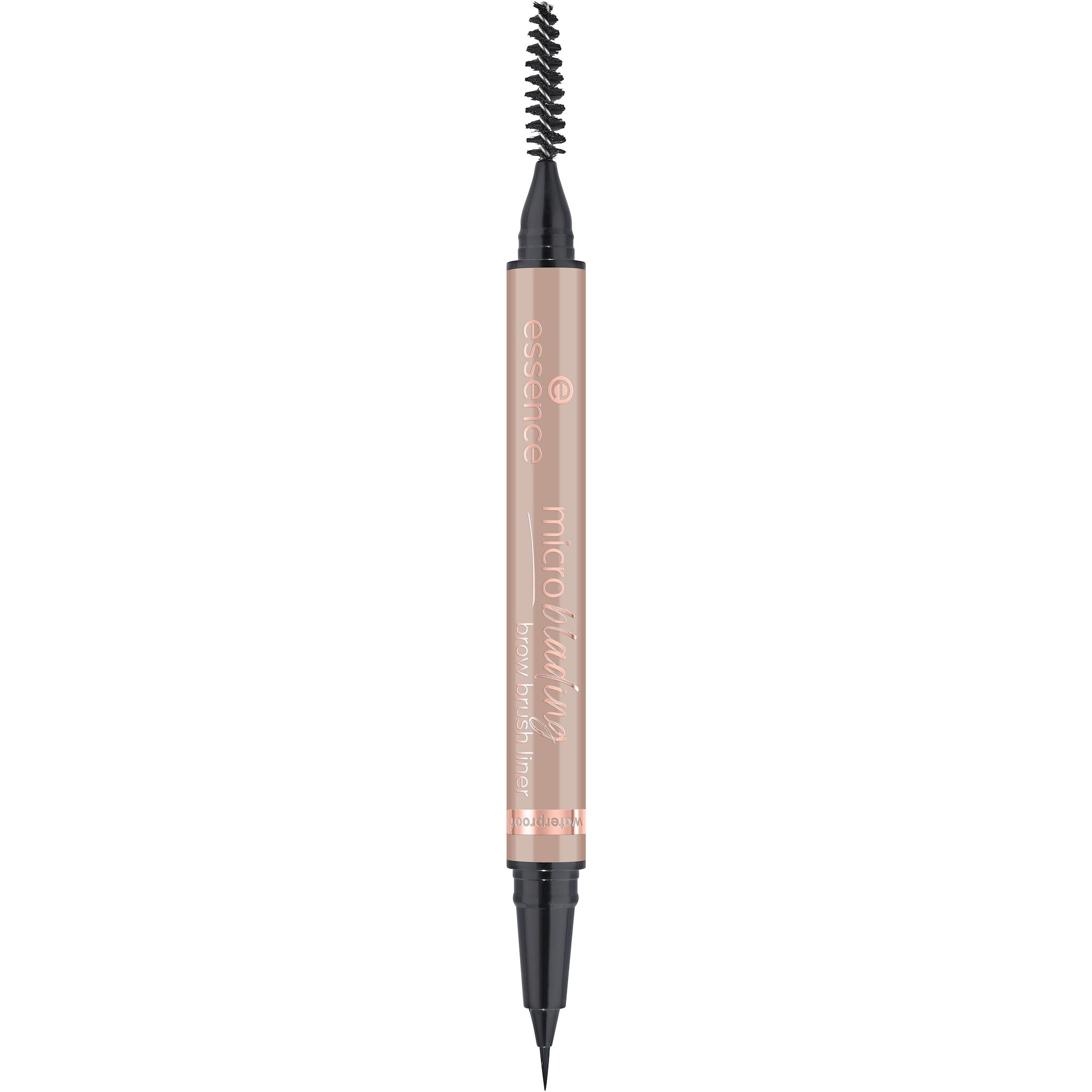 Voir la diapositive 2 : ESSENCE Microblading Brow brush liner pinceau liner et brosse à sourcils 01 Soft Blonde 0.6ml