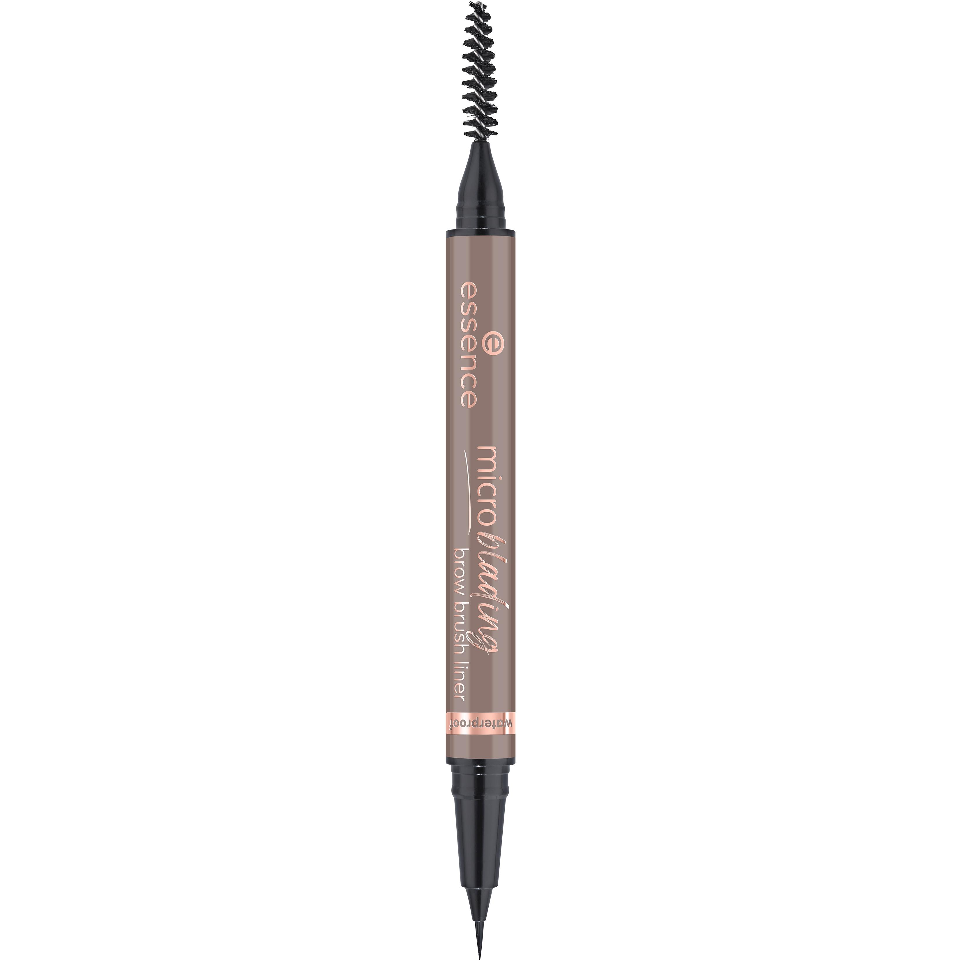Voir la diapositive 2 : ESSENCE Microblading Brow brush liner pinceau liner et brosse à sourcils 02 light brown 0.6ml