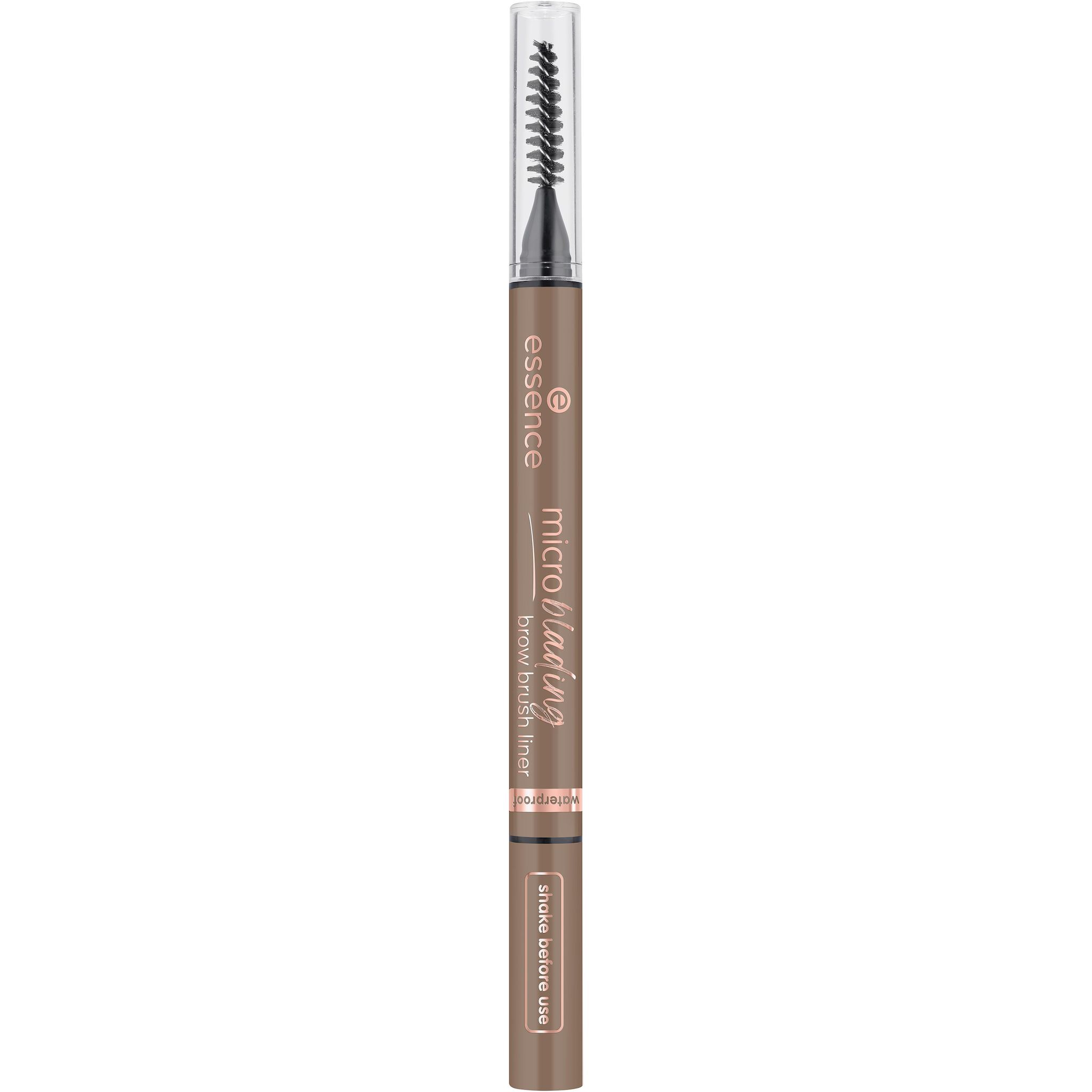 ESSENCE Microblading Brow brush liner pinceau liner et brosse à sourcils 03 neutral brown 0.6ml